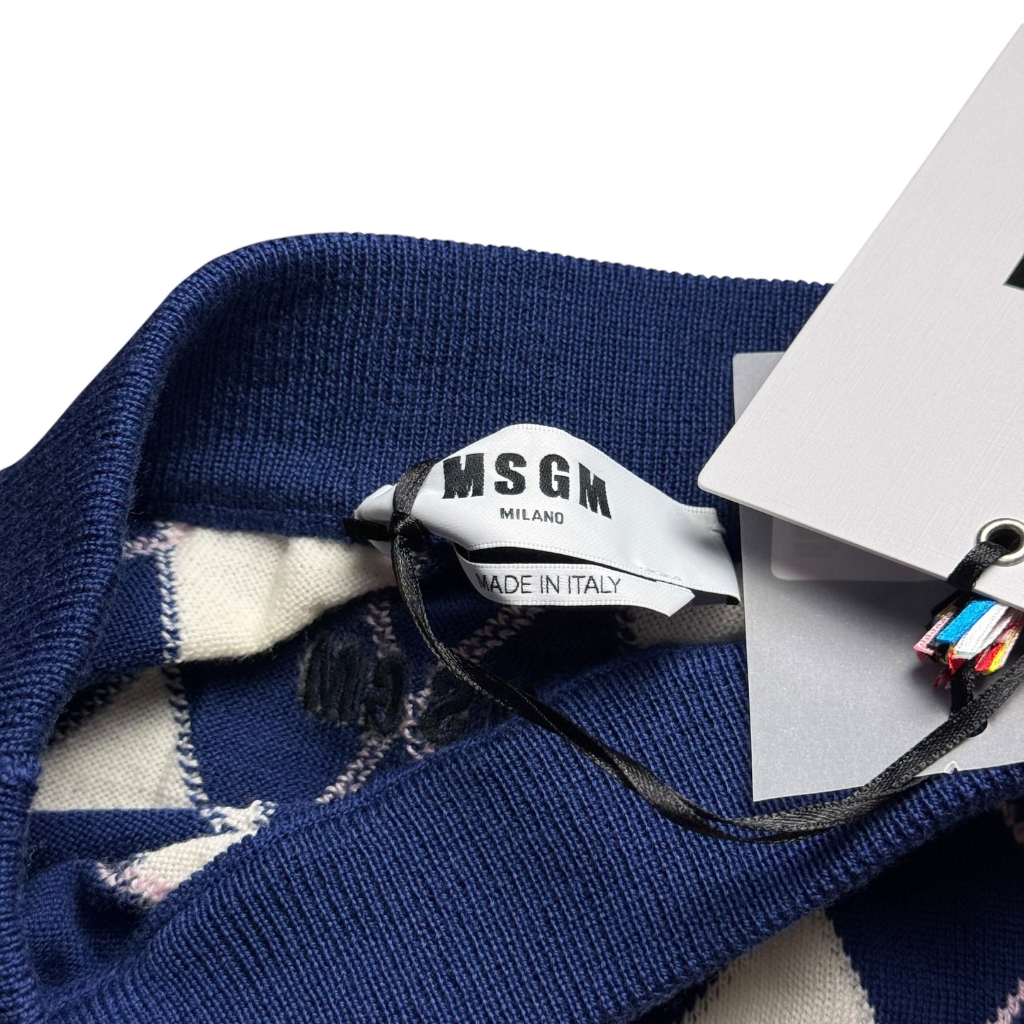 BNWT Women’s MSGM Argyle Knit Mini Skirt Large RRP £280