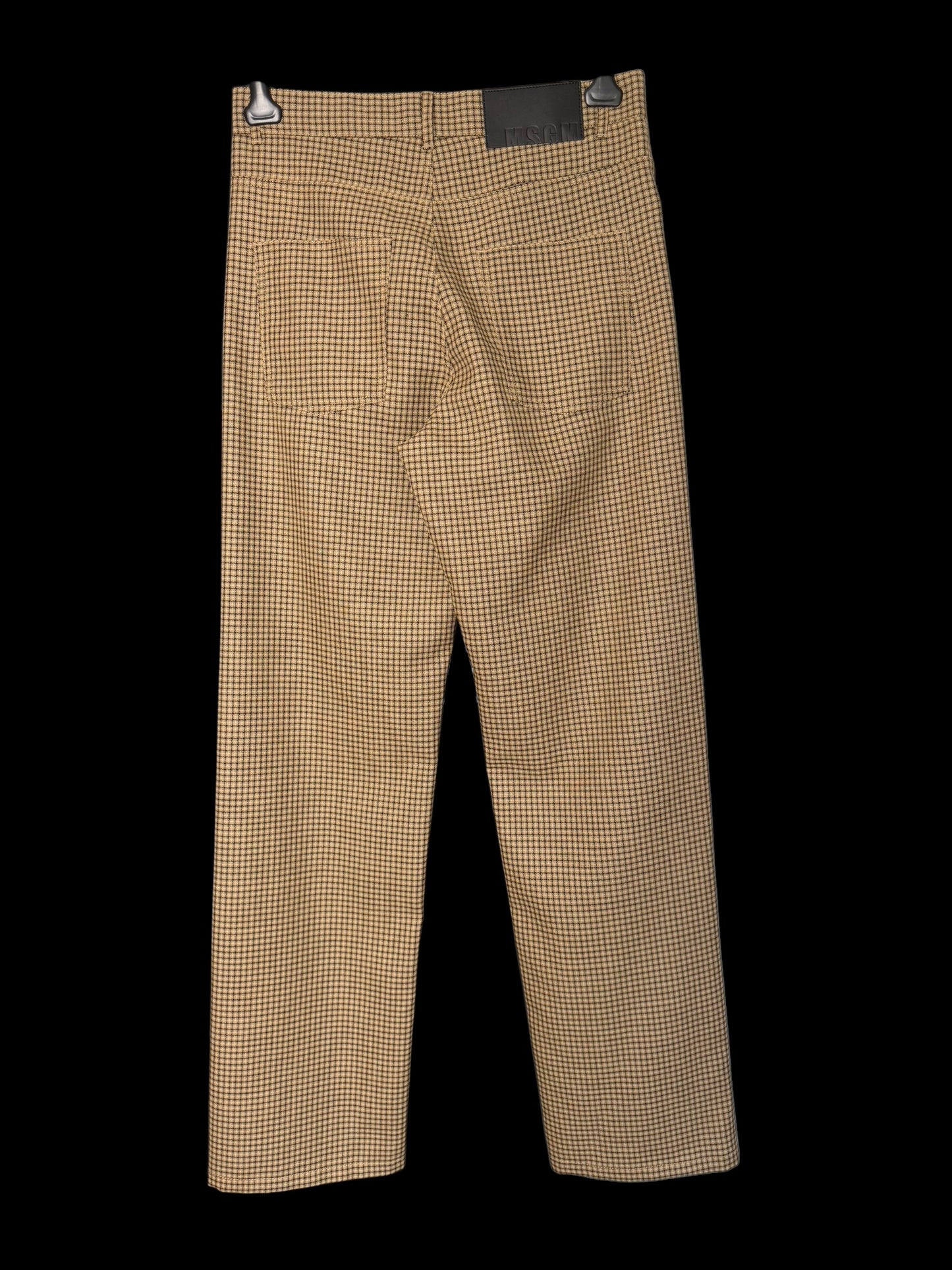 BNWT Men’s MSGM Check Suit Brown Wool Relaxed Fit RRP £1020