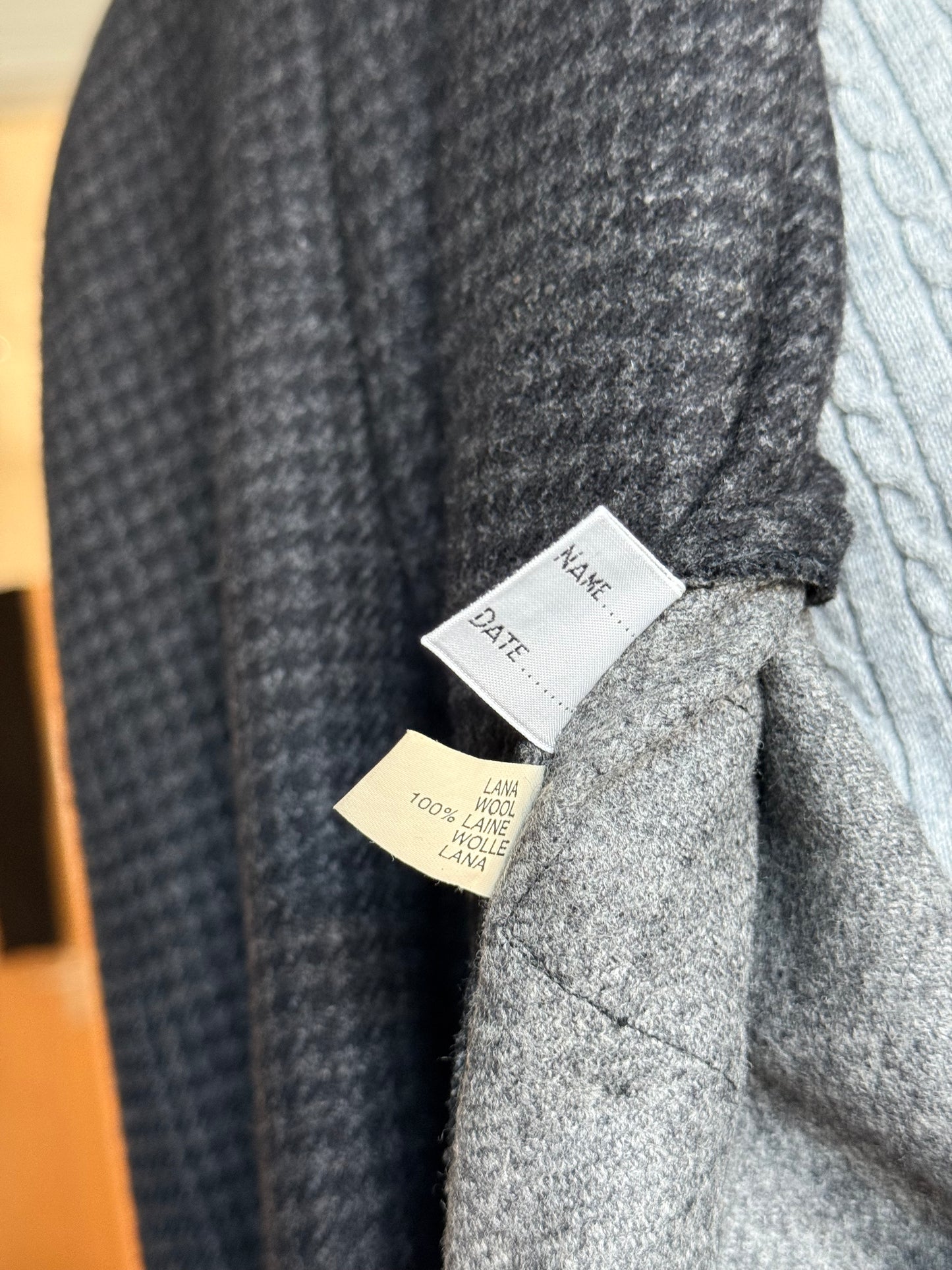 Brioni Belted Milano Overcoat 54 UK44 Raglan Houndstooth Black Grey Wool Unlined