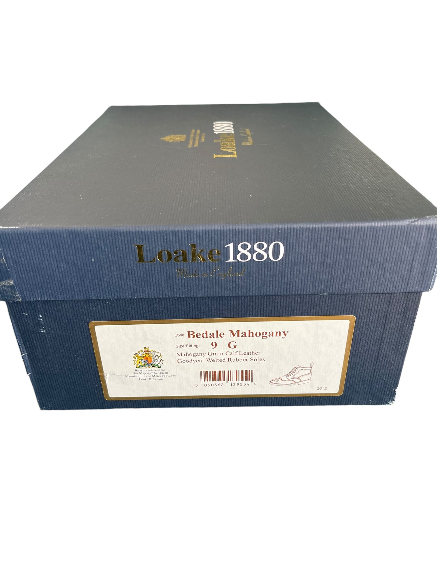 BNWB Loake Bedale Mahogany Boots UK 9G Grain Calf Leather Goodyear Welted
