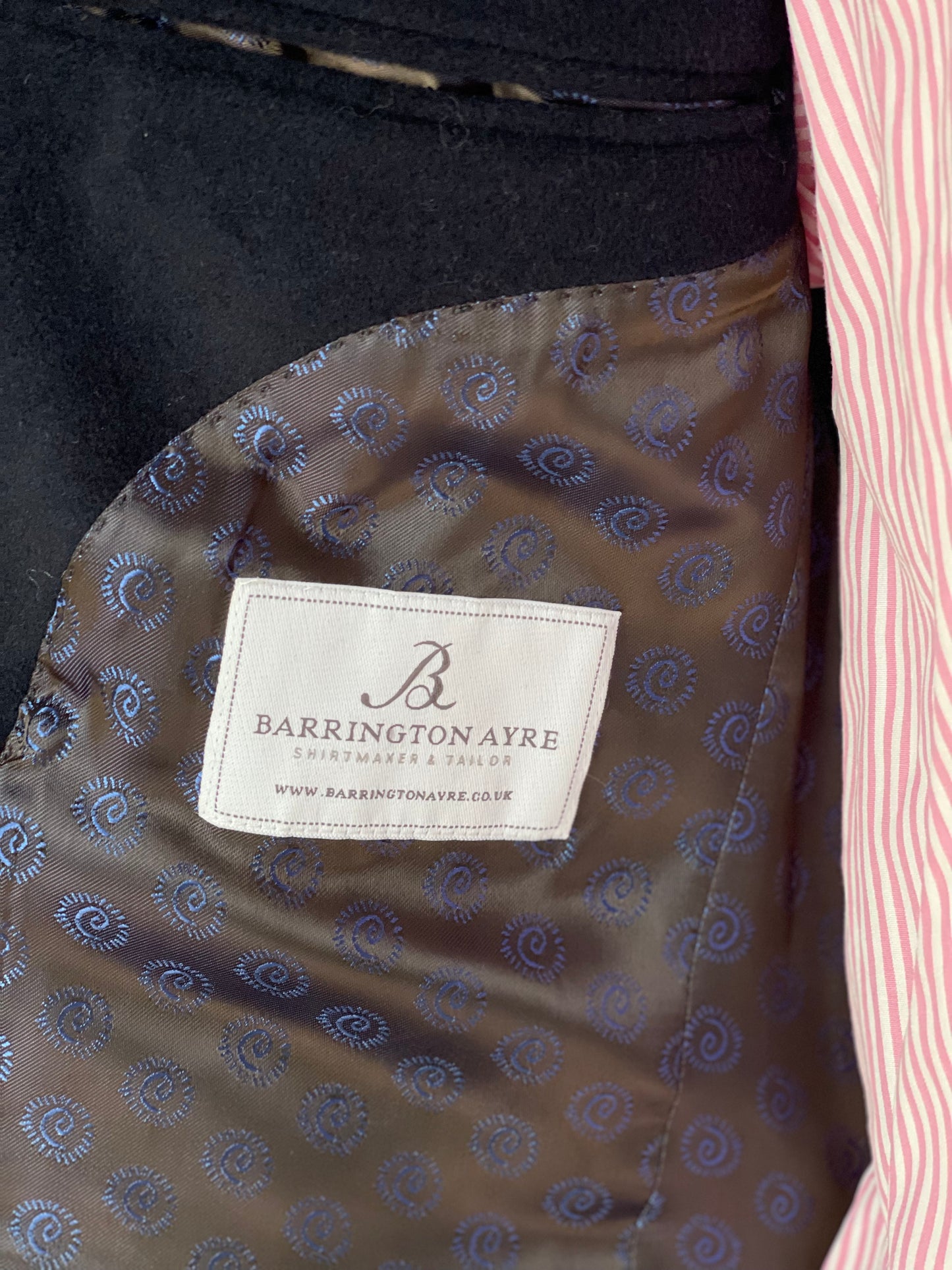 Bespoke Barrington & Ayre Heavy Wool Blazer 40S Navy Dugdale Bros RRP £795