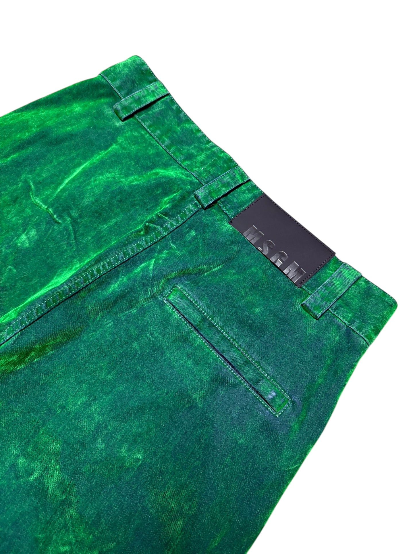 BNWT Women’s MSGM Cargo Utility Trousers IT46 UK14 Green Velvet RRP £625