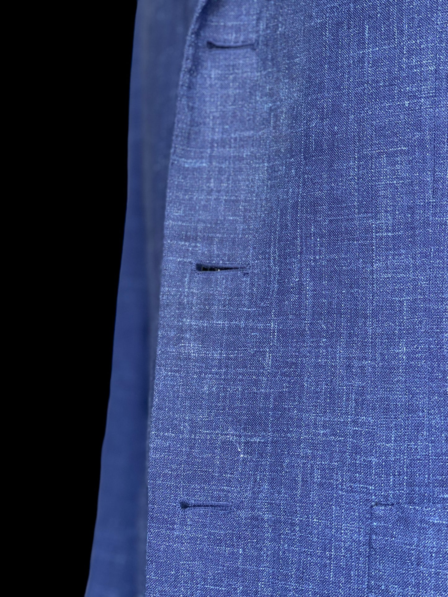 Sartorio Napoli By Kiton Sport Coat 40/41S Blue Wool Silk Linen