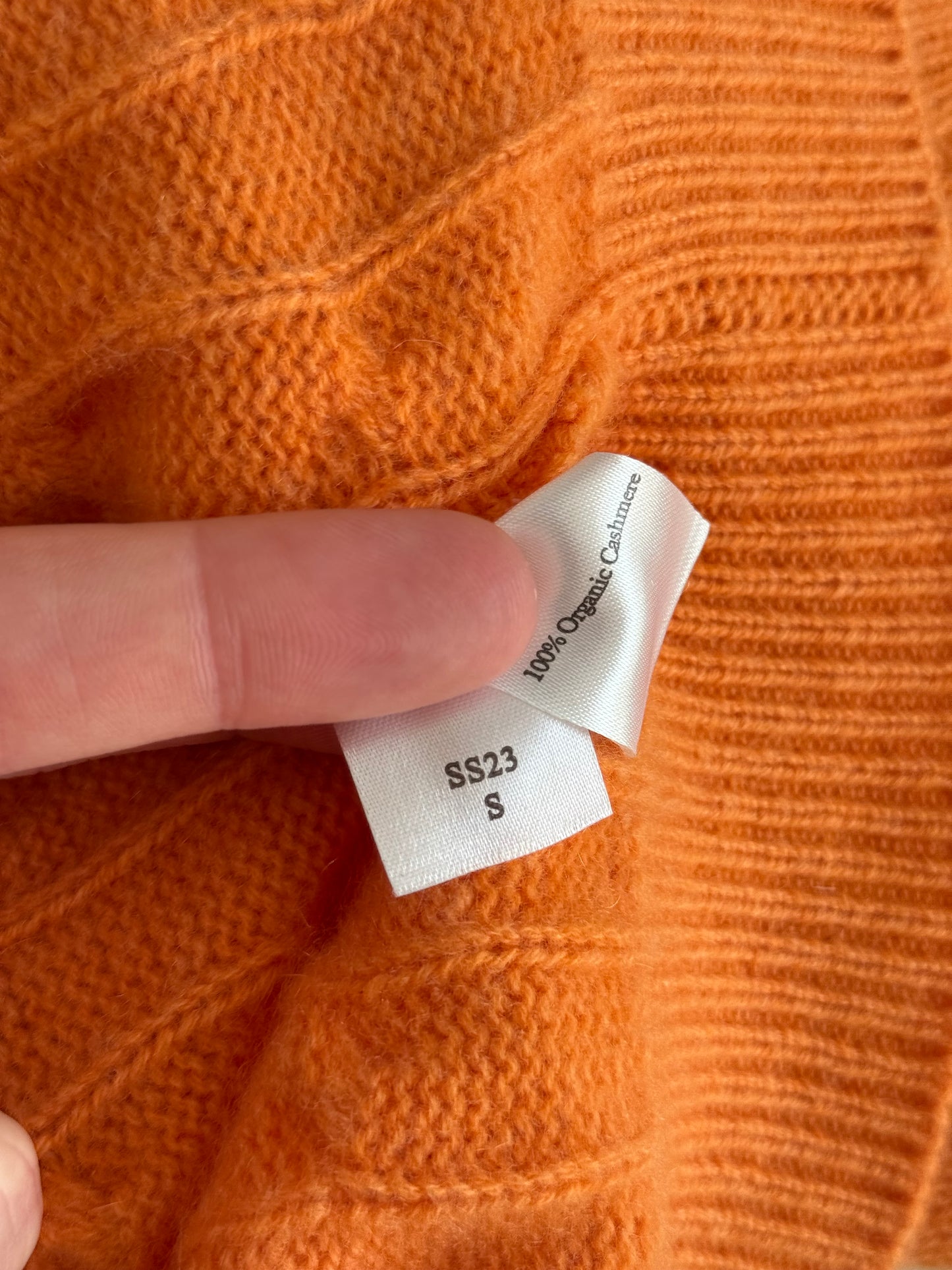 Men’s N. Peal Albemarle 1/4 Zip Cashmere Jumper Orange Medium SS22 RRP £395