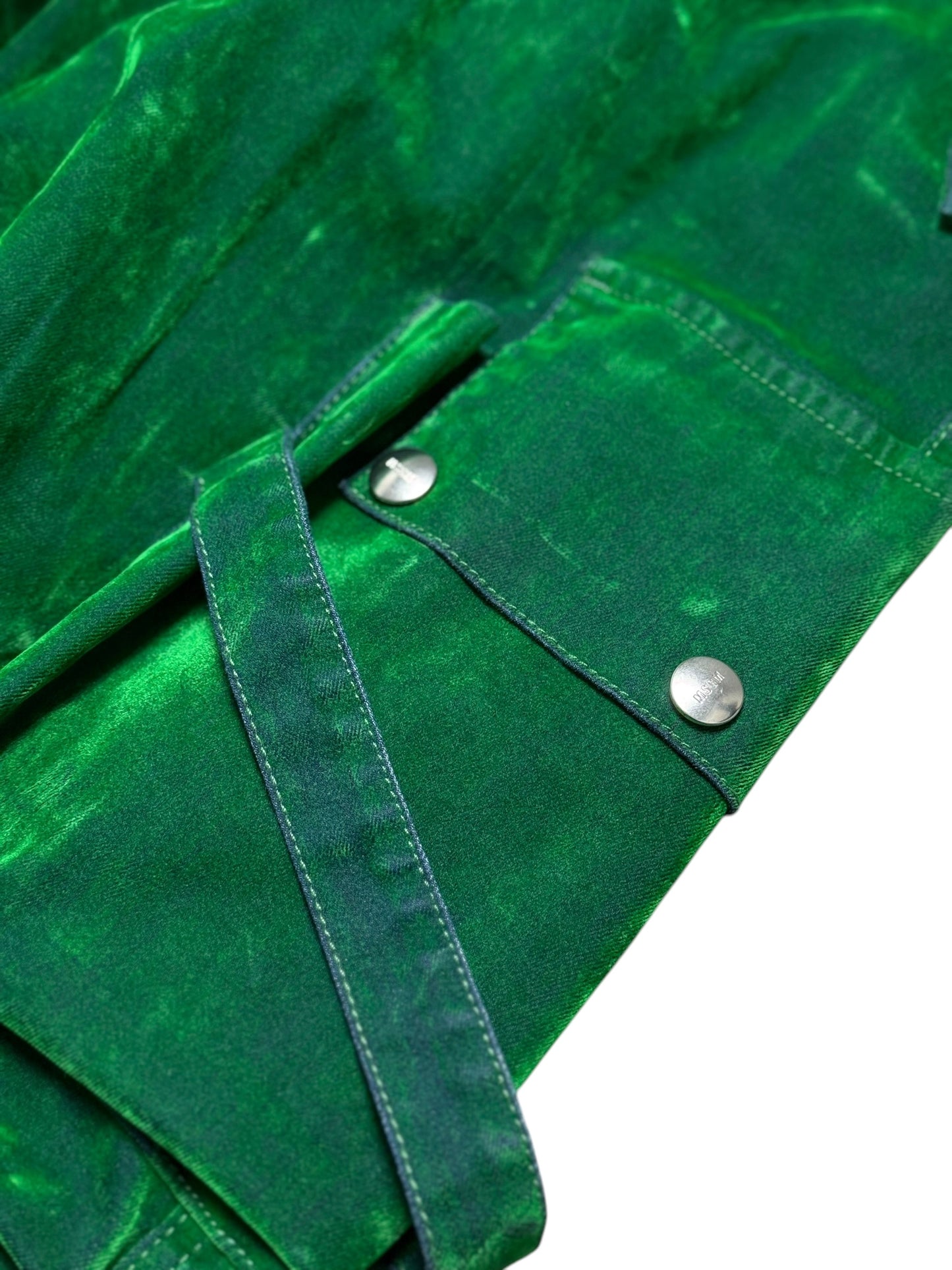 BNWT Women’s MSGM Cargo Utility Trousers IT46 UK14 Green Velvet RRP £625