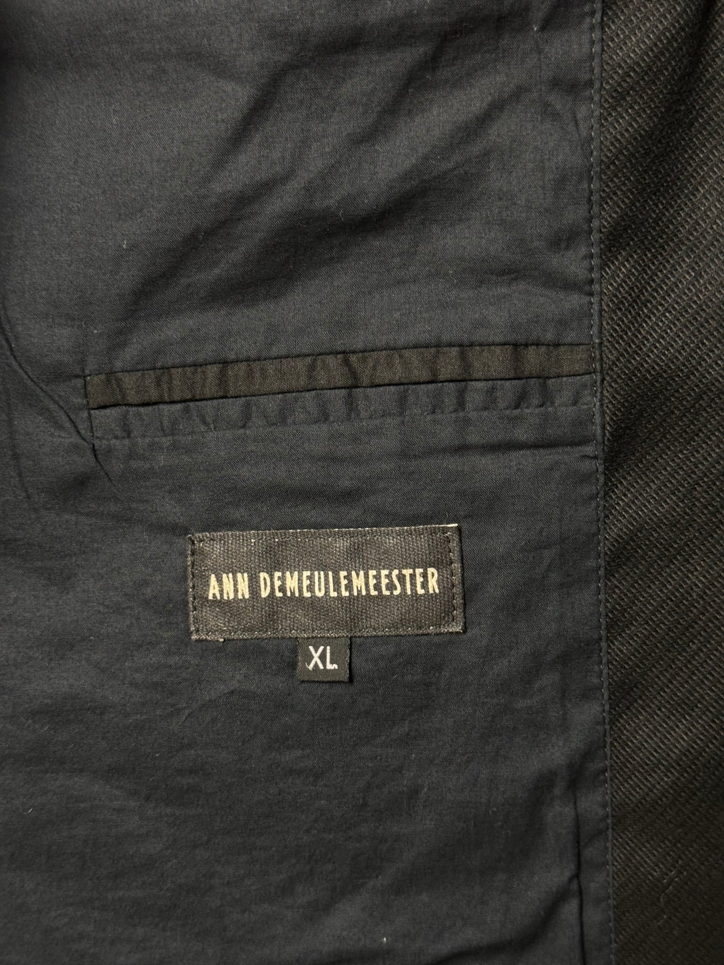 Men’s Ann Demeulemeester Blazer Jacket XL Linen Cotton