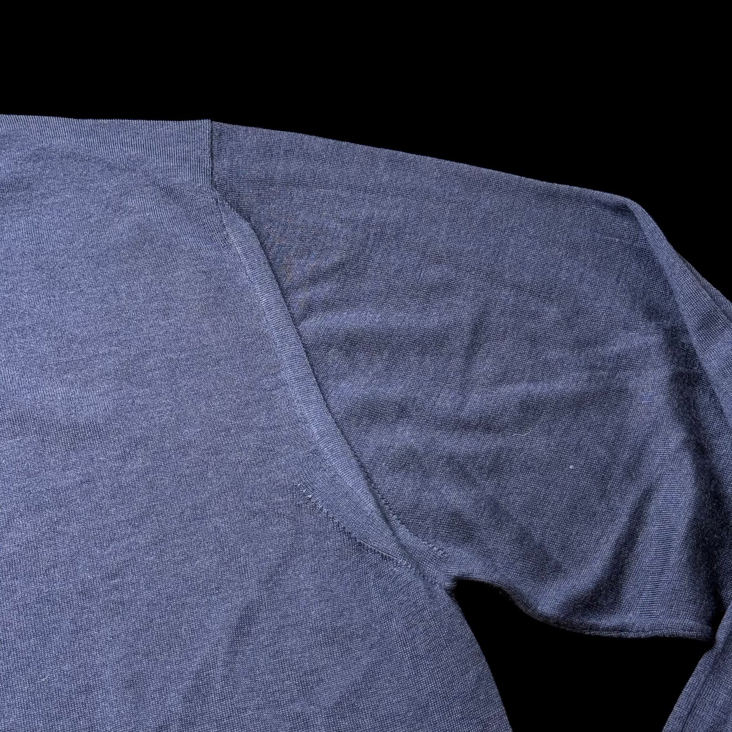 Men’s Brioni Wool Cashmere & Silk Jumper Size 60 Blue Crew Neck RRP £890