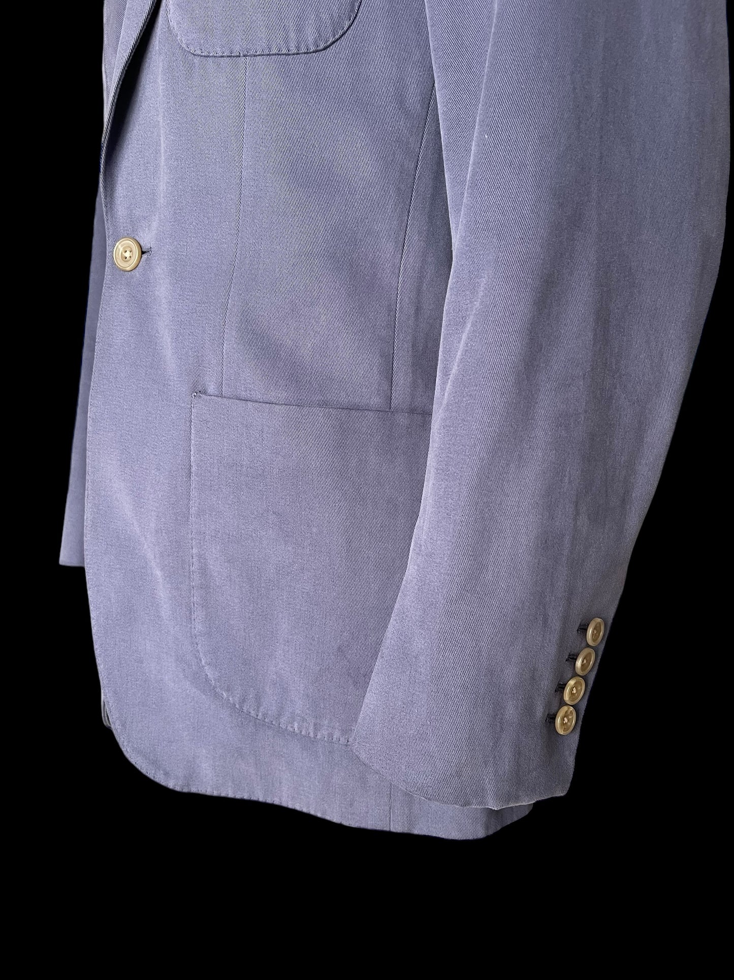 Bespoke Barrington & Ayre Sport Coat 38R Holland Sherry Soft Cotton Blue RRP£795