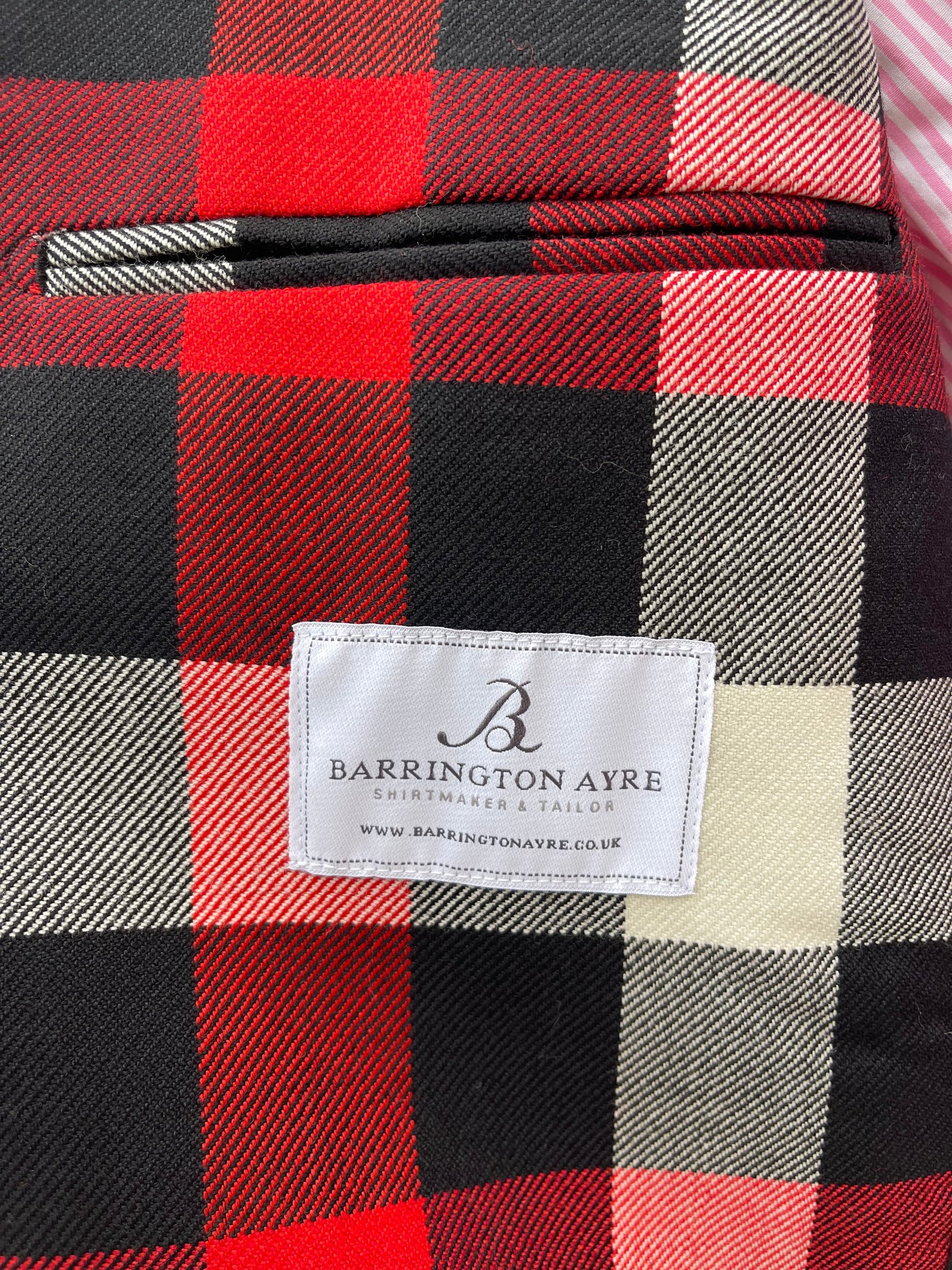 Bespoke Barrington & Ayre Sport Coat 40R Marling & Evans Check Wool RRP £795