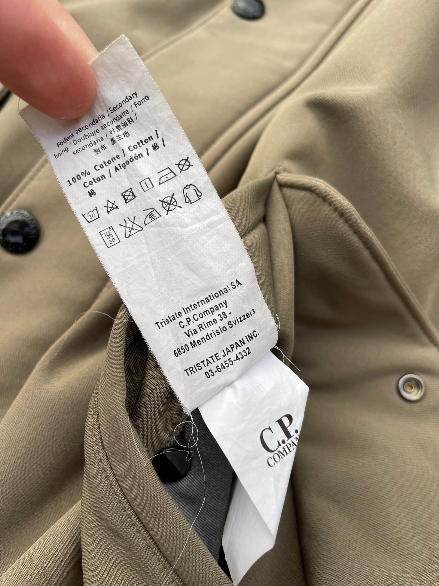 Mens C.P Company Soft Shell Fishtail Parka 52 Light Khaki