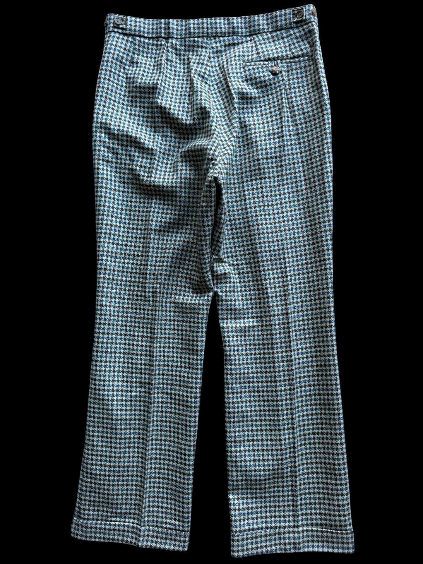 Vintage Bespoke 3 Piece Tweed Suit 40L / W34” Gun Club Check Scottish Tweed