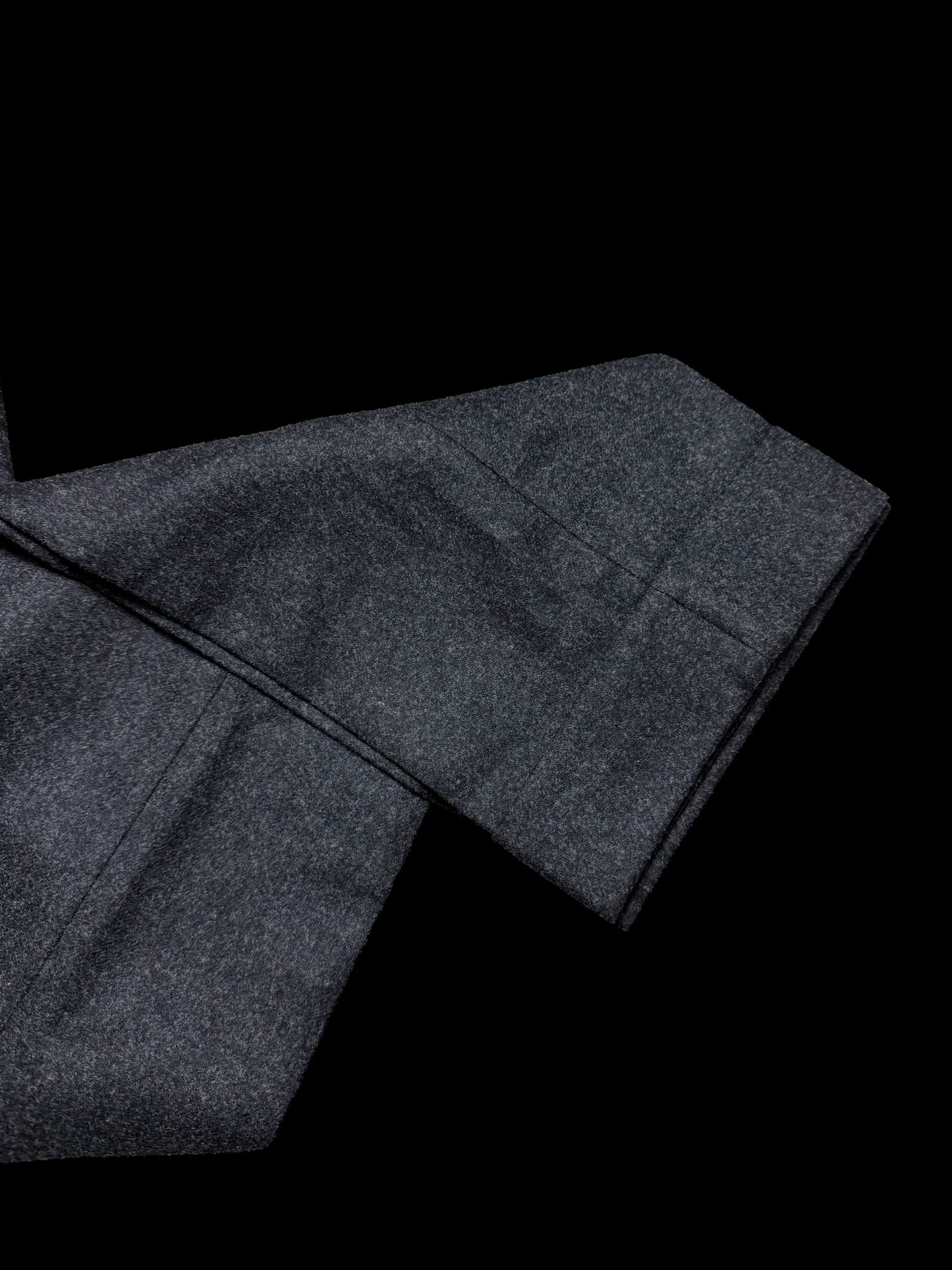 BNWT Natalino Single Pleat Flannel Trousers 30L Dark Grey RRP £195