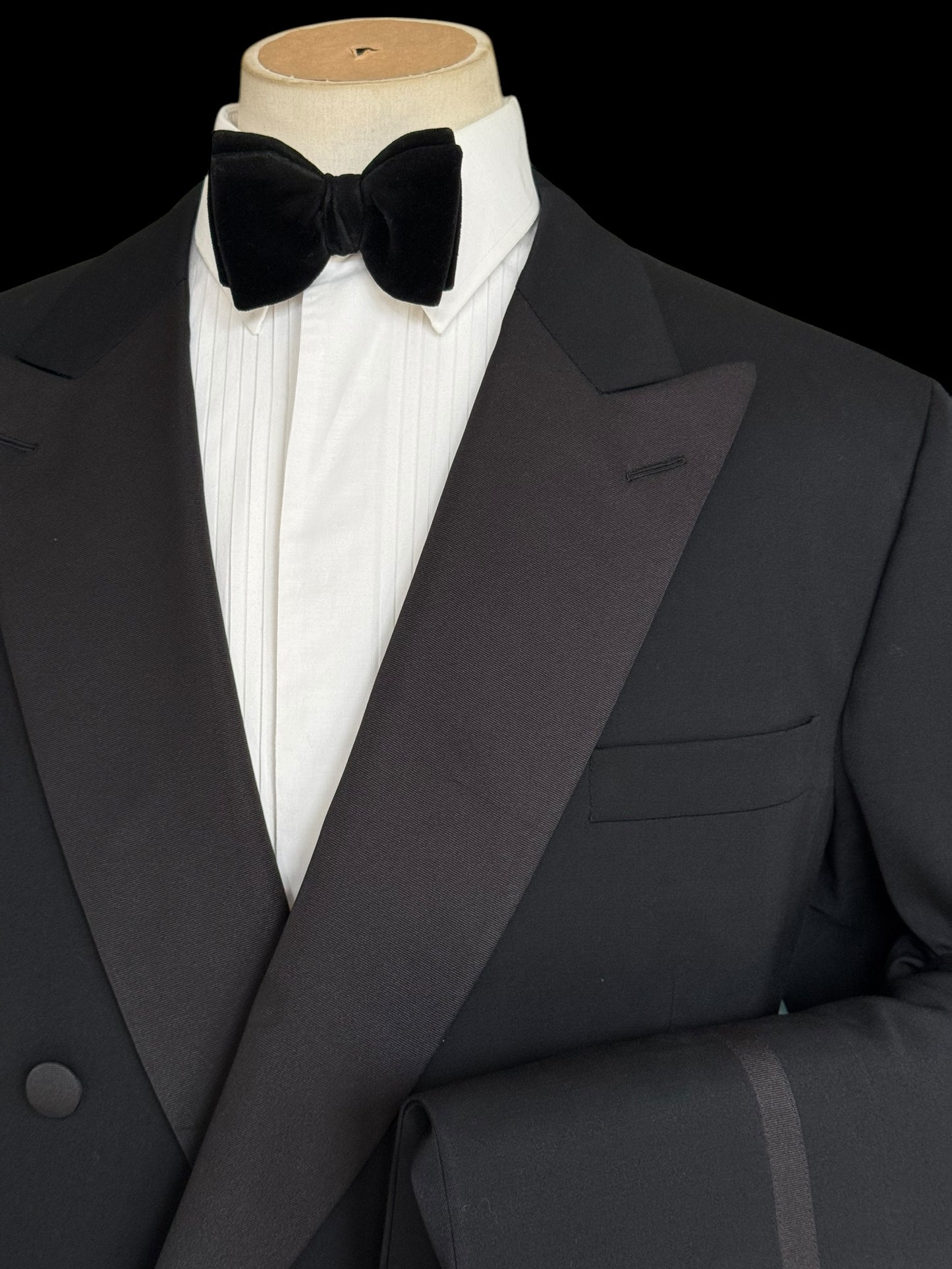Turnbull & Asser Double Breasted Tuxedo Dinner Suit 46L / W40” Savile Row 1980’s