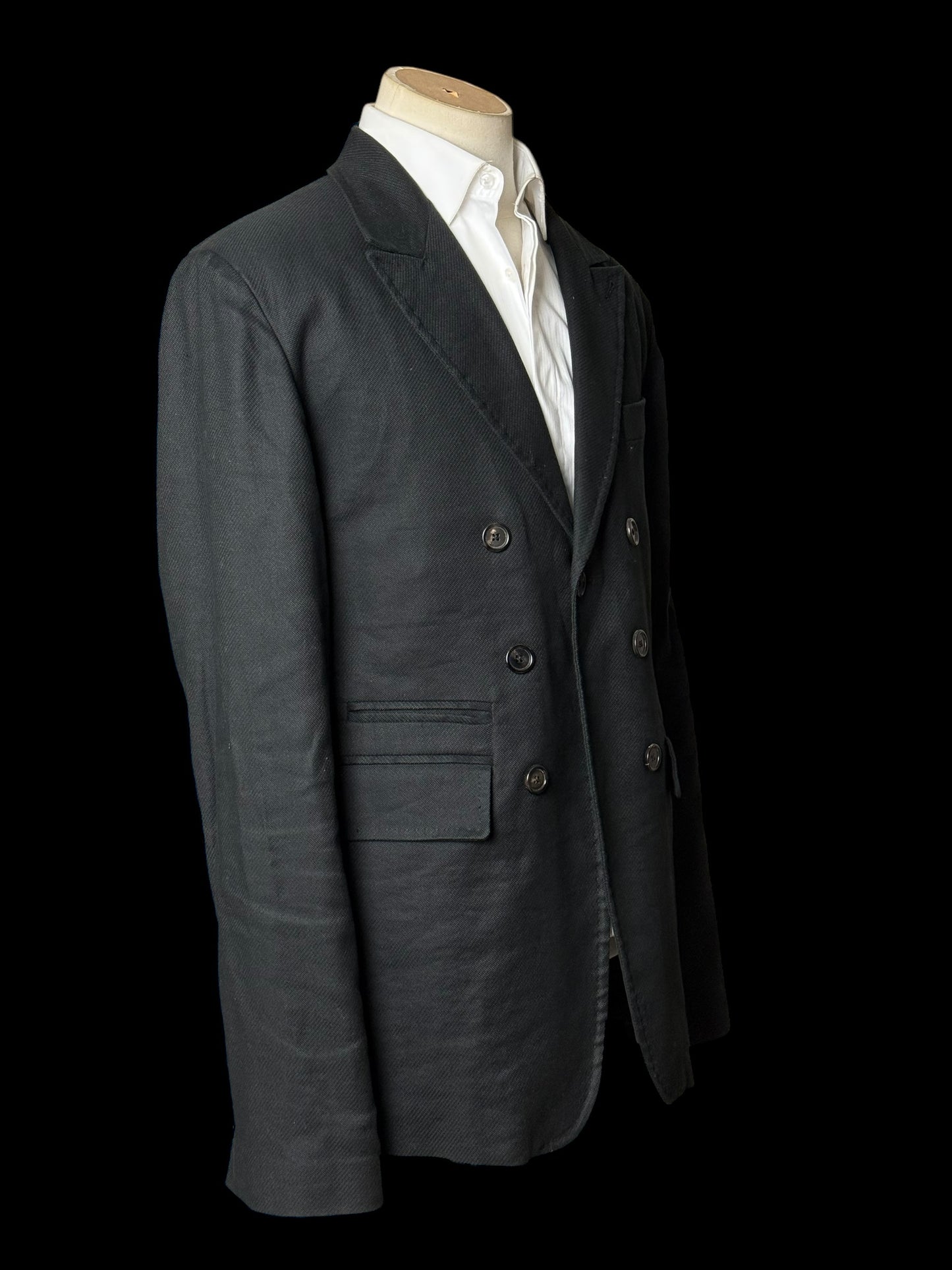 Men’s Ann Demeulemeester Blazer Jacket XL Linen Cotton