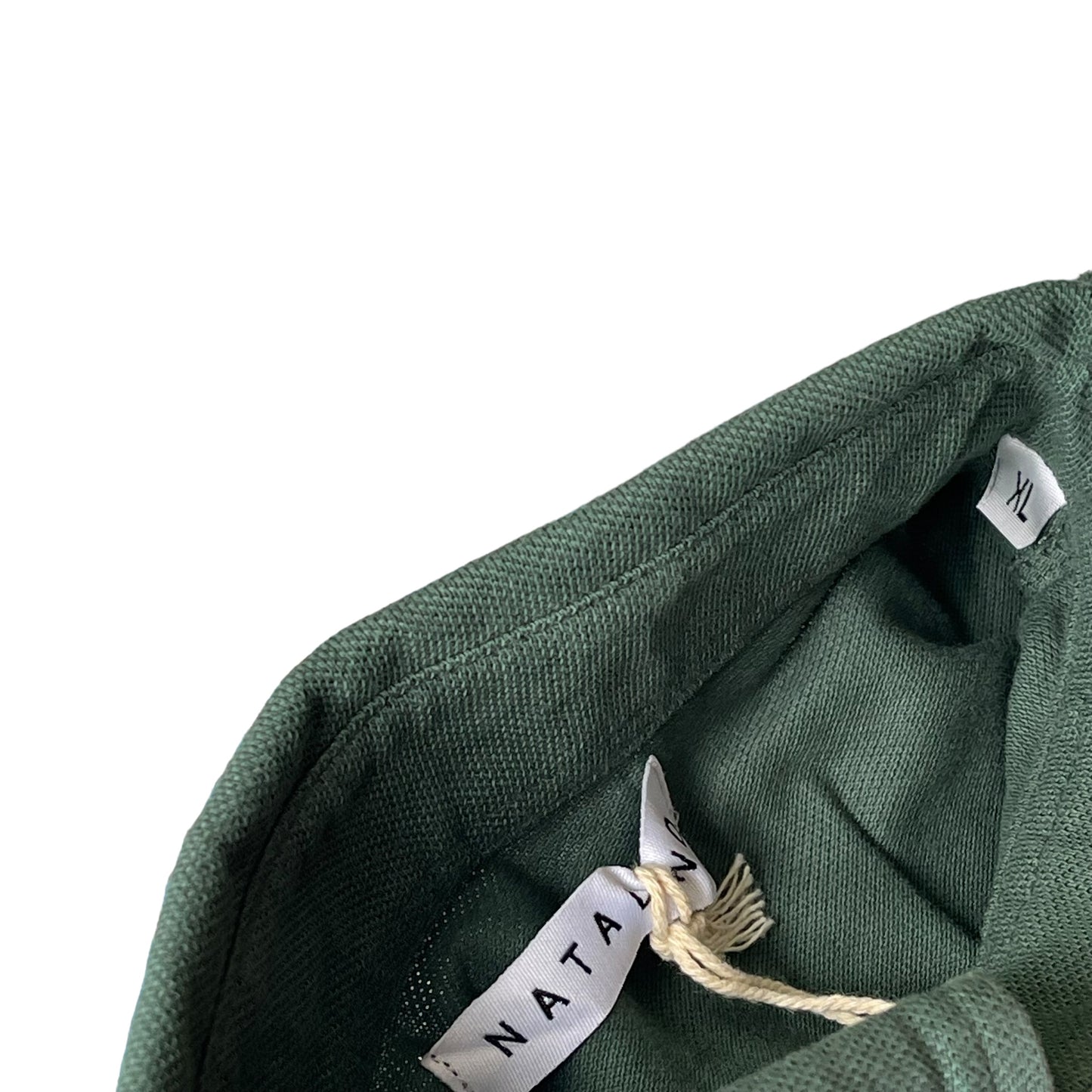 BNWT Natalino Long Sleeve Polo Shirt Green Pique Cotton Button Down RRP £95