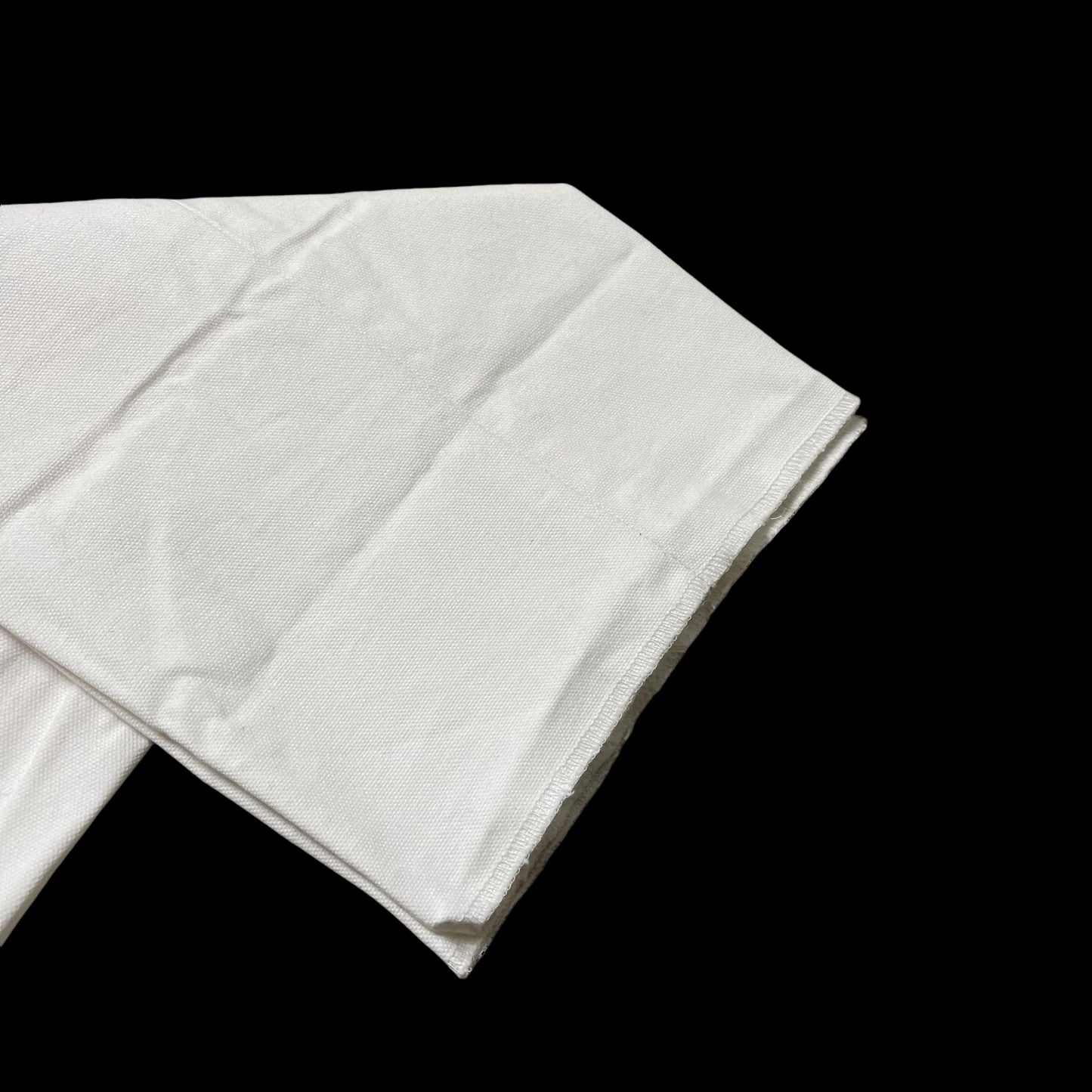 Natalino White Cotton Twill Flat Front Trousers 32” Unhemmed