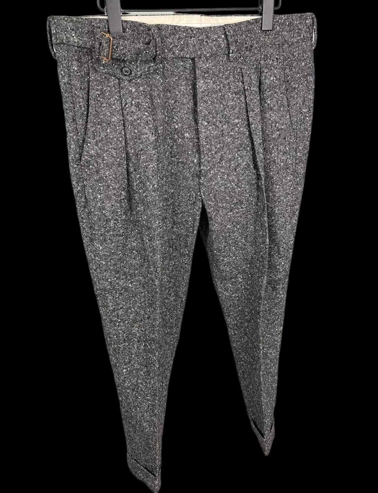 Wooster Lardini Tweed Suit FW16 Size 54/UK42 - W36” Flecked Tweed Grey