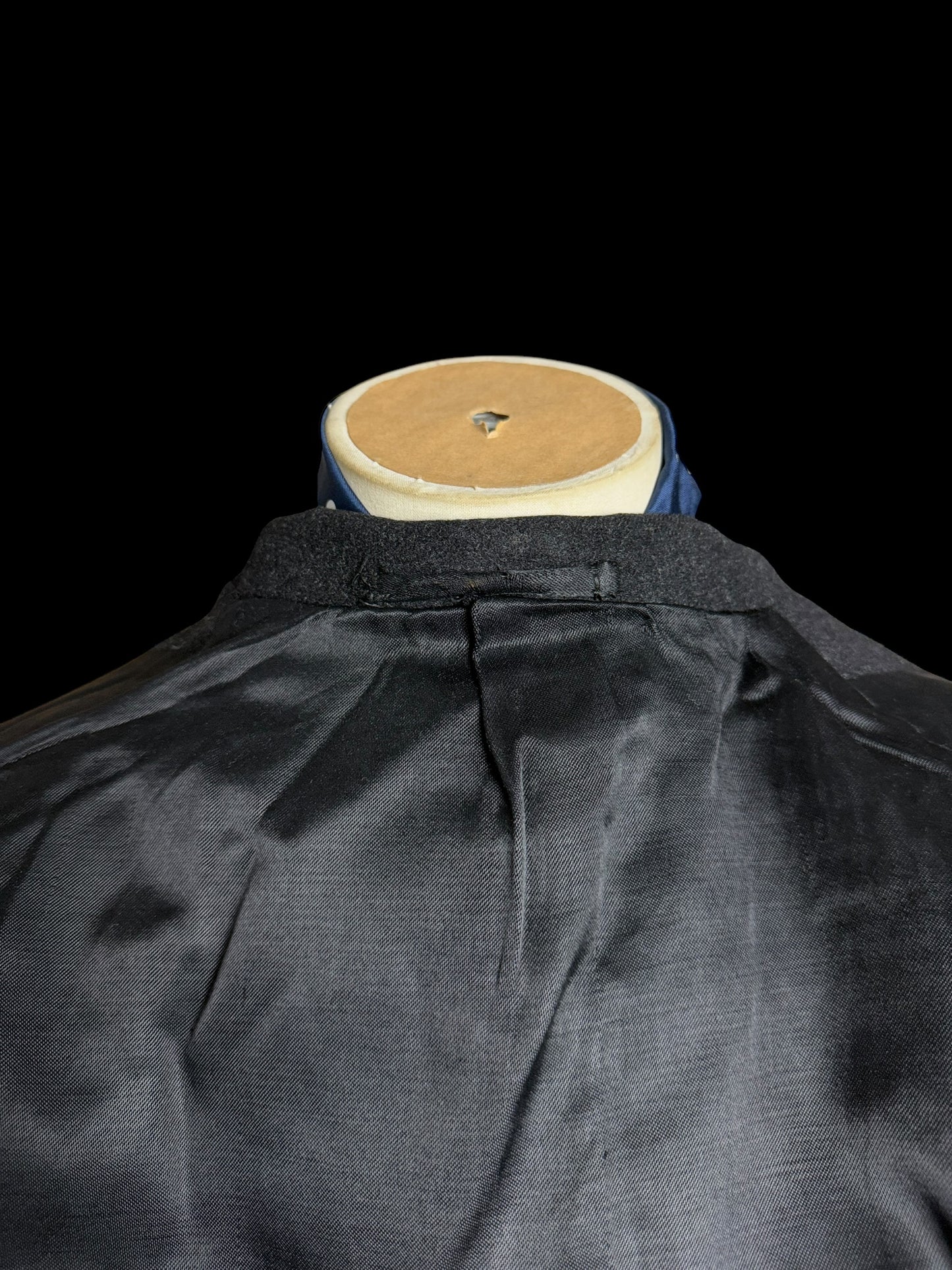 VTG Men’s Bespoke Double Breasted Overcoat 39/40” Grey