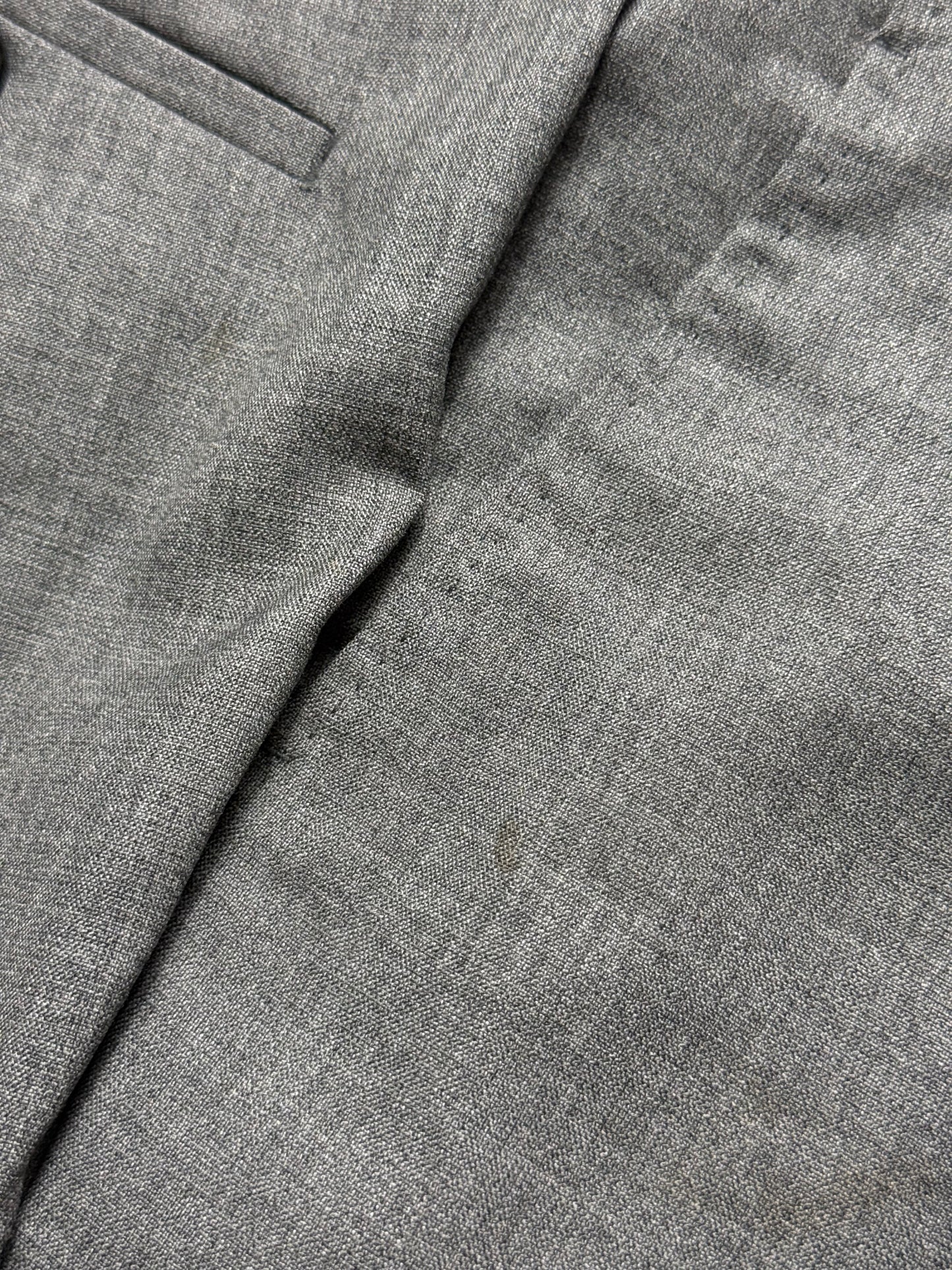 Men’s Natalino Light Grey Tropical Wool Pleat Front Trousers W32S RRP £195
