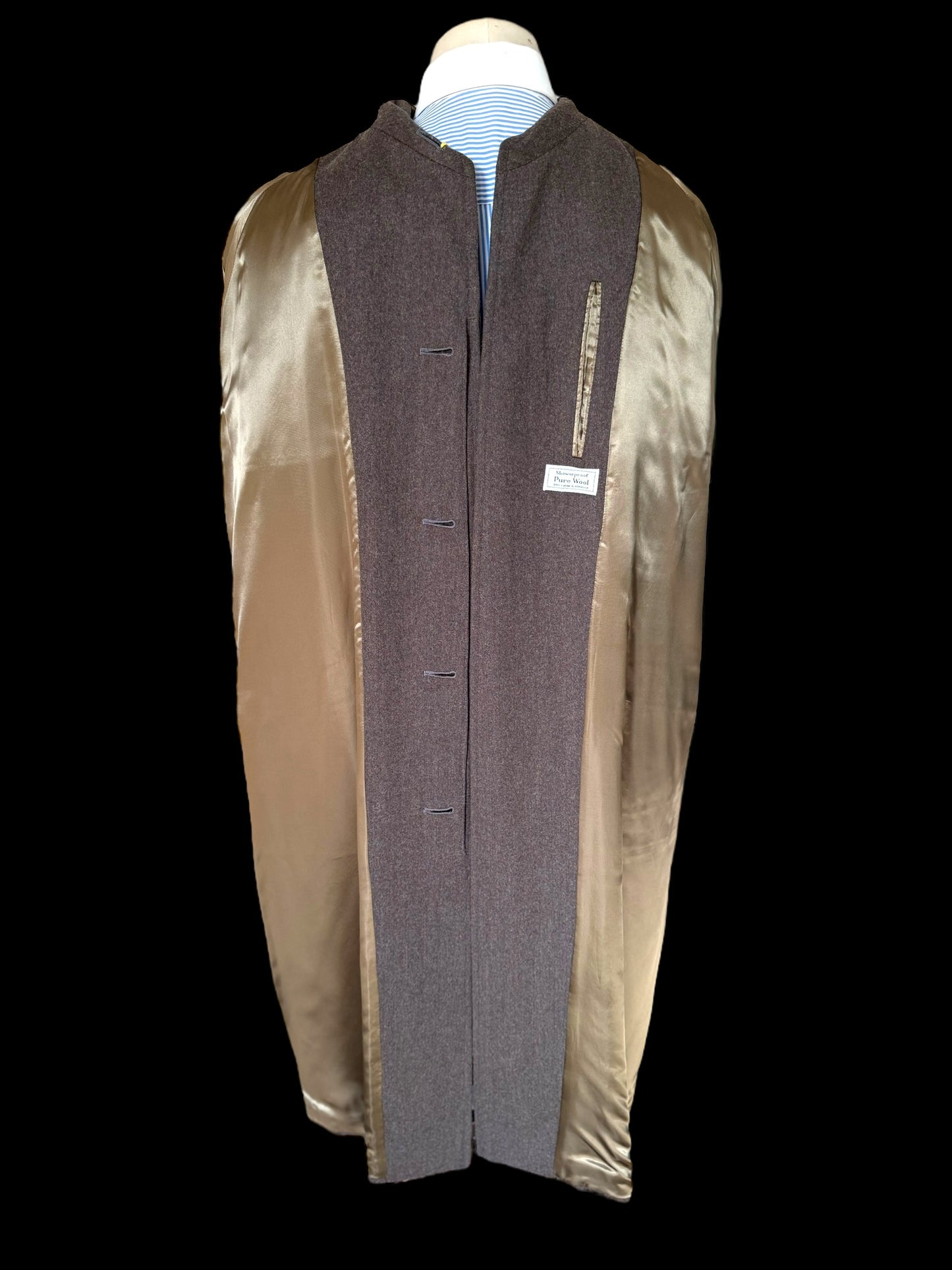 VTG Men’s Aquascutum Inverness Cape Coat Overcoat 42R (25” P2P)