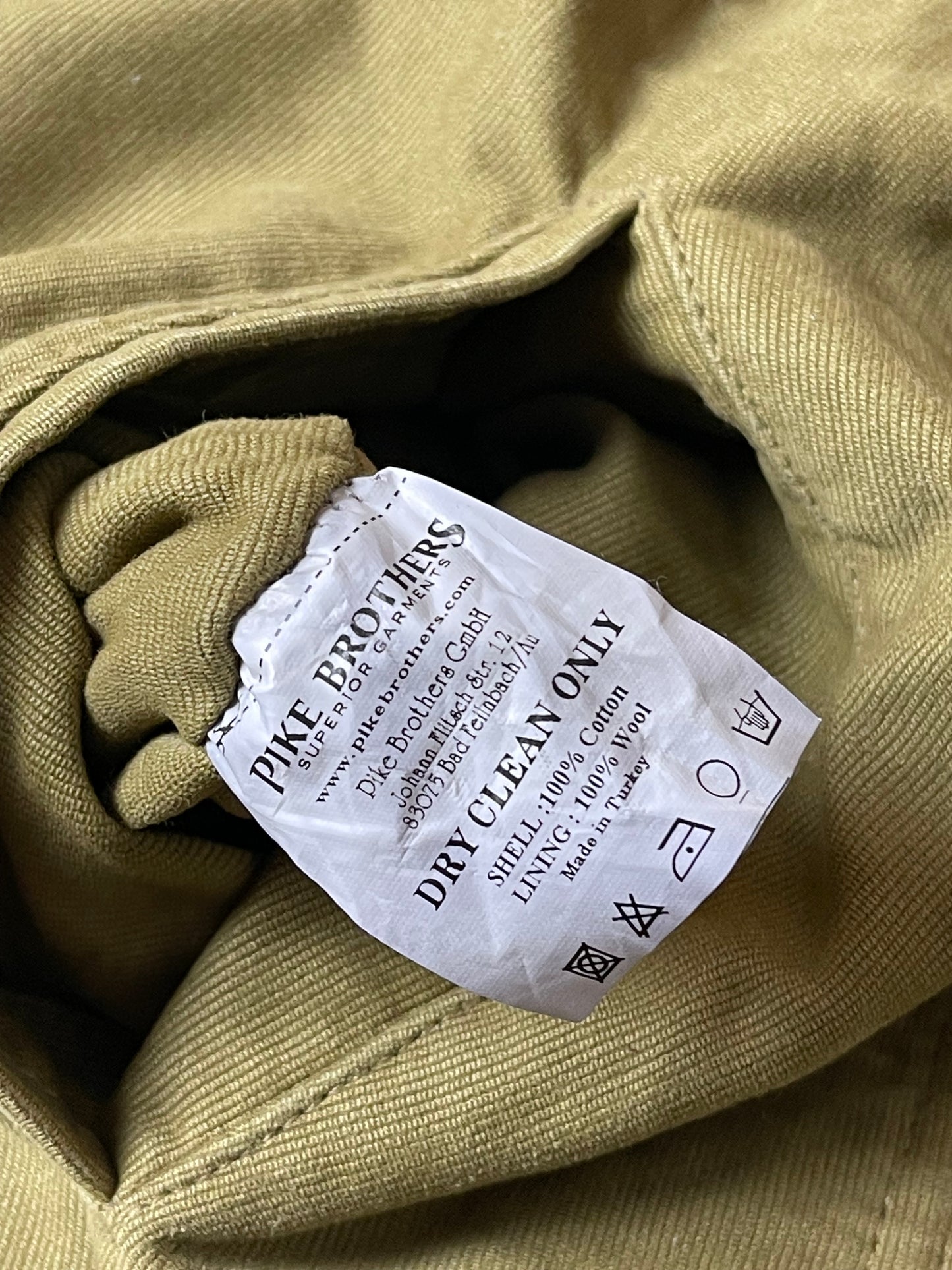 PIKE BROTHERS N-1 Deck Jacket XL Moss Green Military Wool Lined