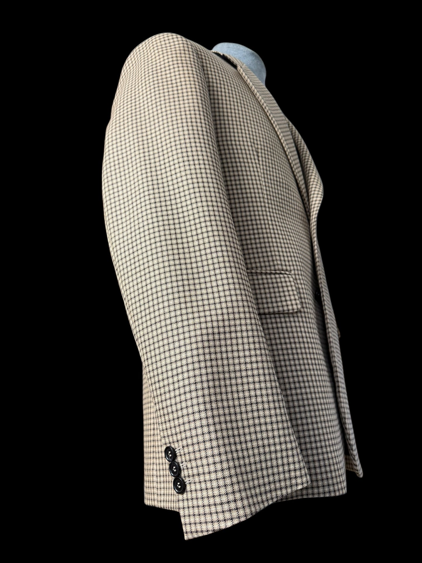 BNWT Men’s MSGM Check Suit Brown Wool Relaxed Fit RRP £1020