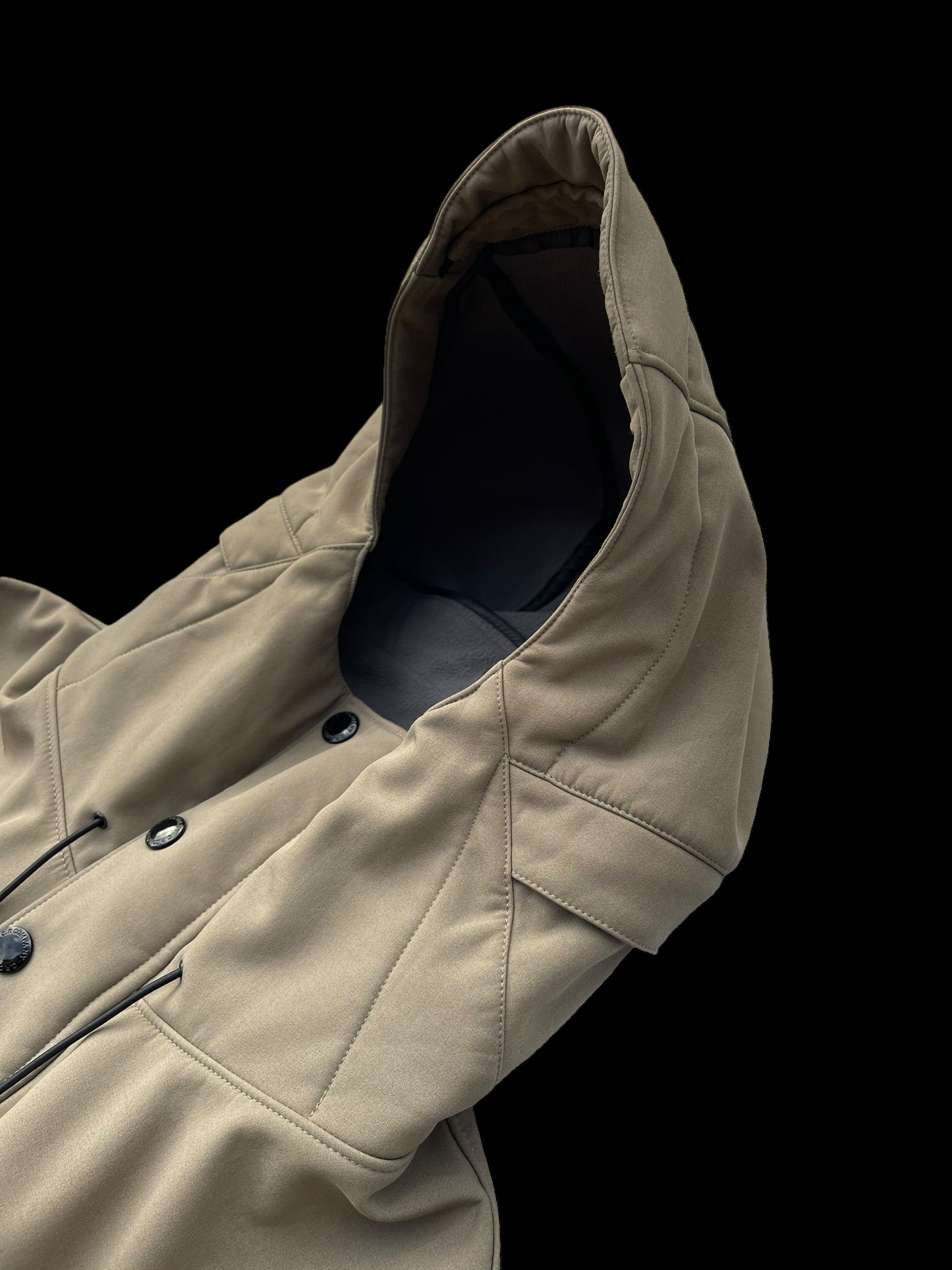 Mens C.P Company Soft Shell Fishtail Parka 52 Light Khaki
