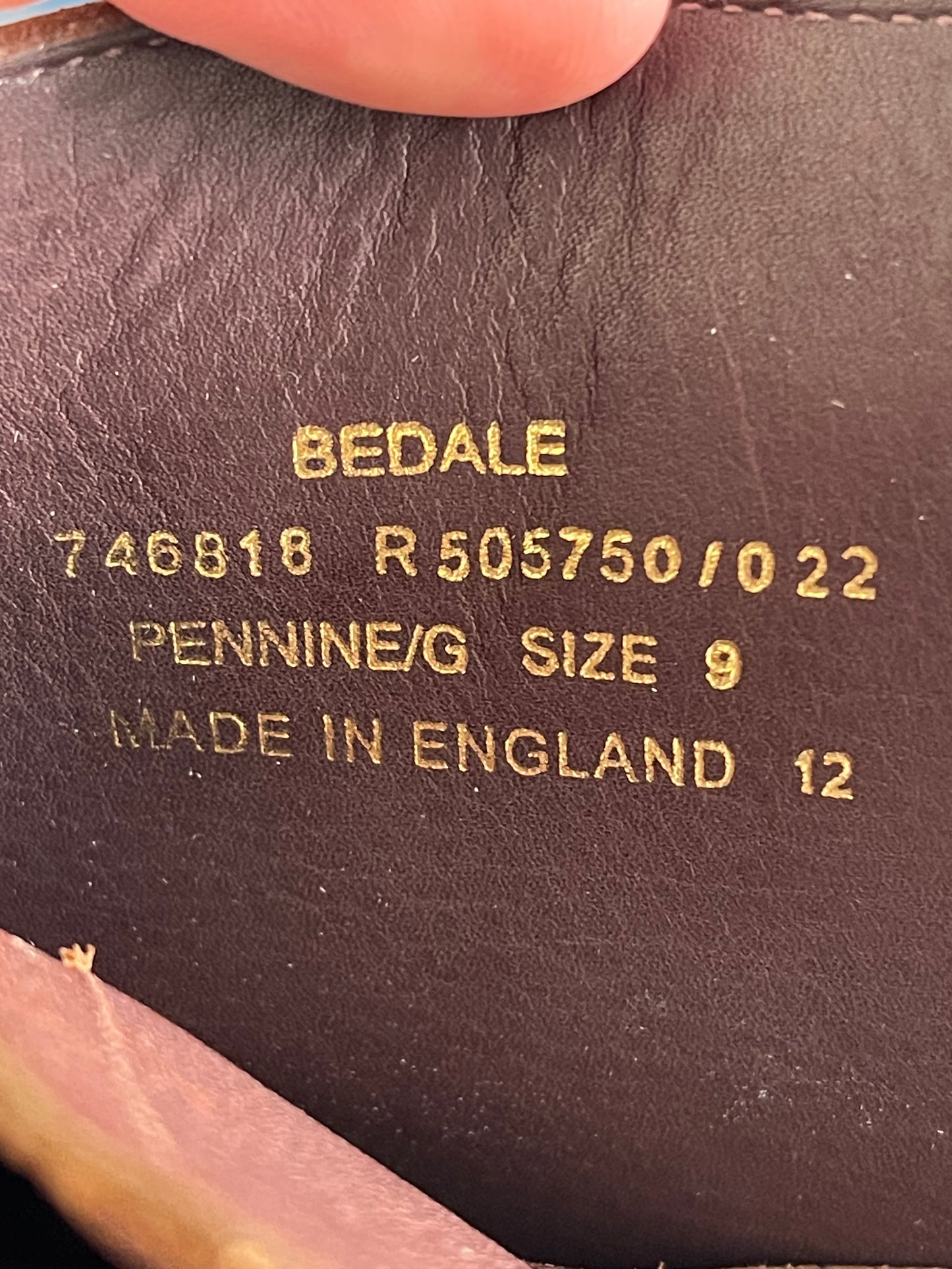 BNWB Loake Bedale Mahogany Boots UK 9G Grain Calf Leather Goodyear Welted