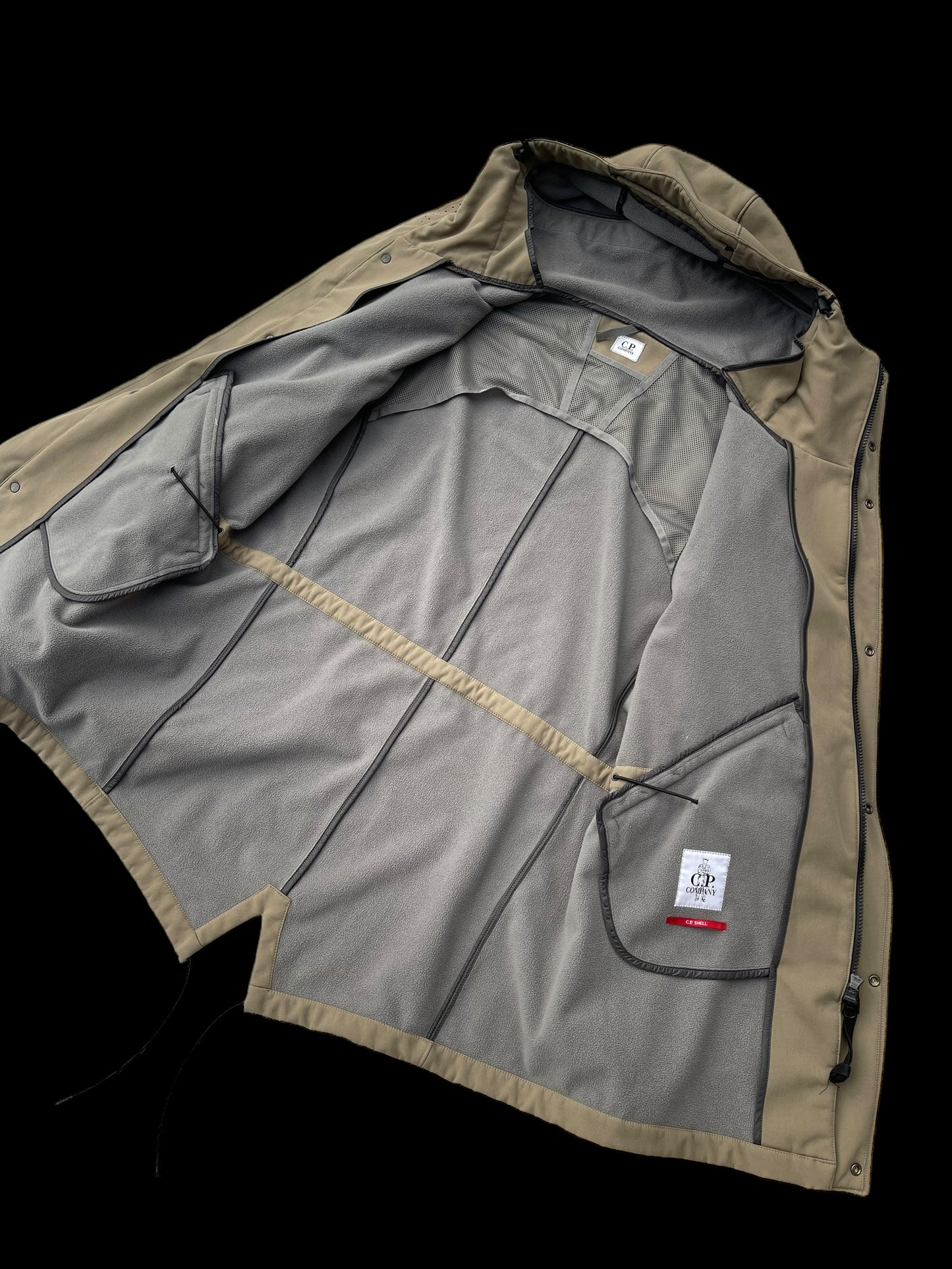 Mens C.P Company Soft Shell Fishtail Parka 52 Light Khaki