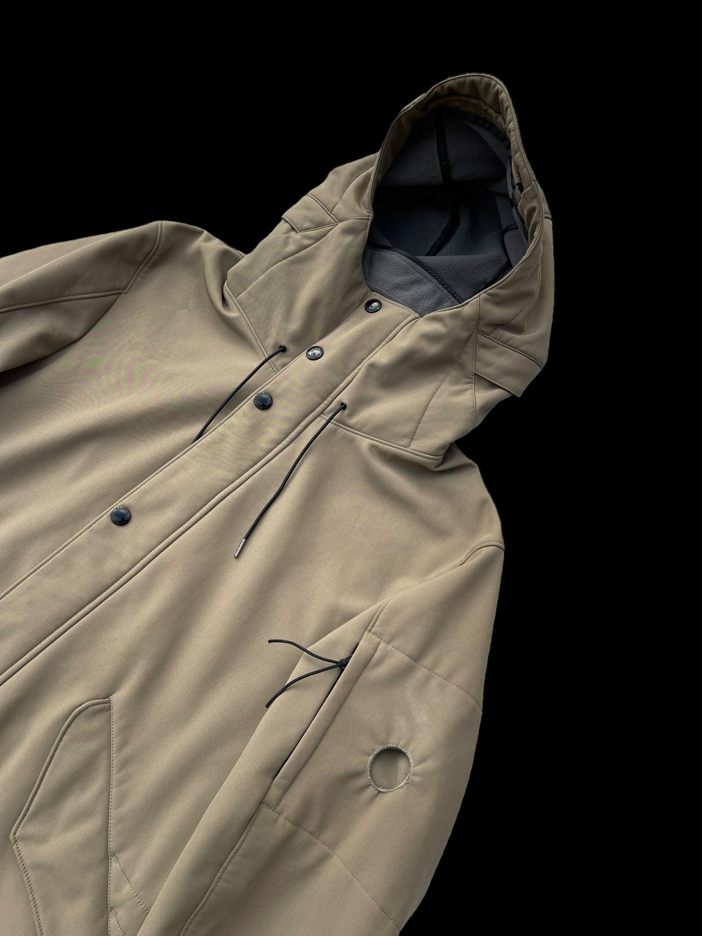 Mens C.P Company Soft Shell Fishtail Parka 52 Light Khaki