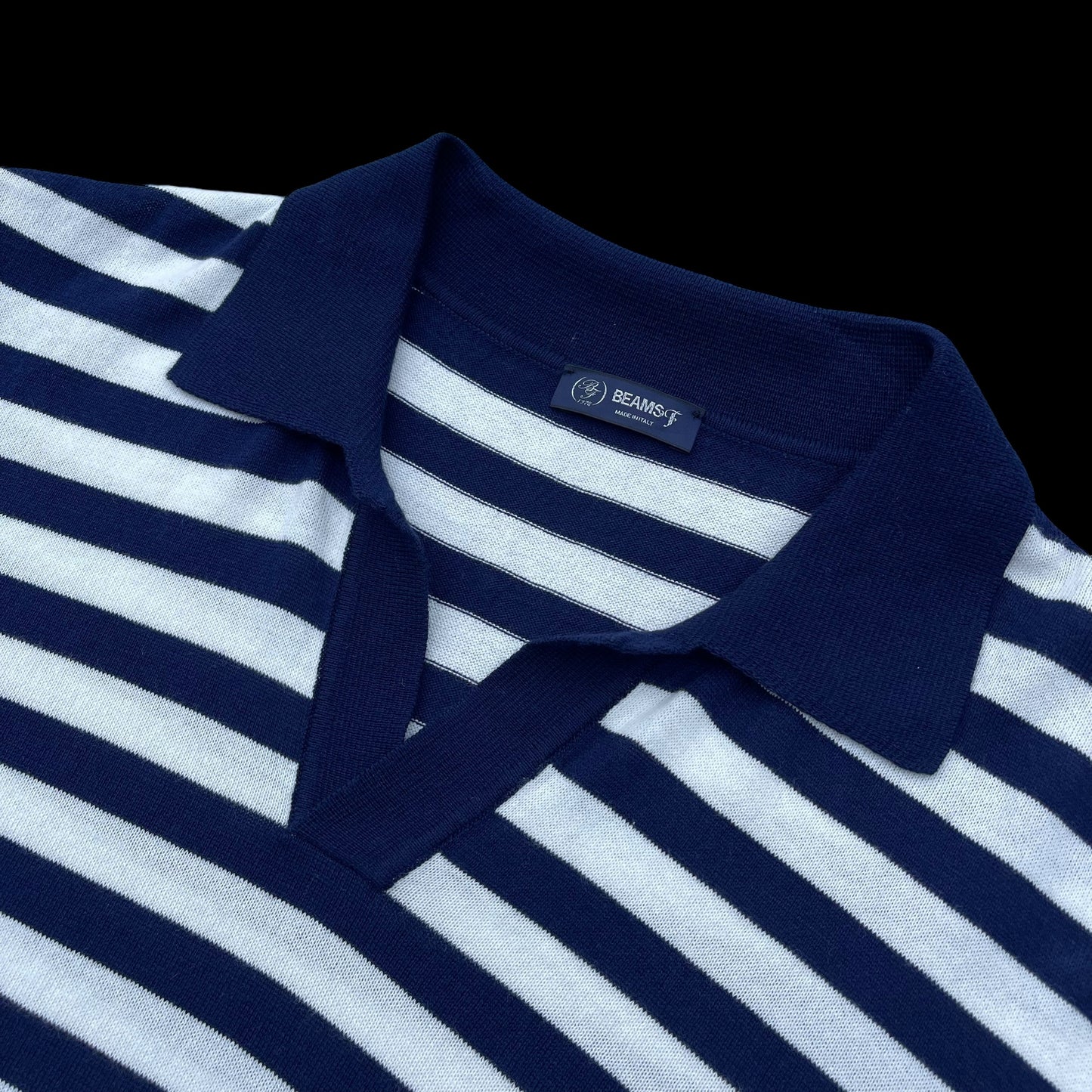 BEAMS F Japan Spread Collar Knit Polo Shirt Size 52 UK42