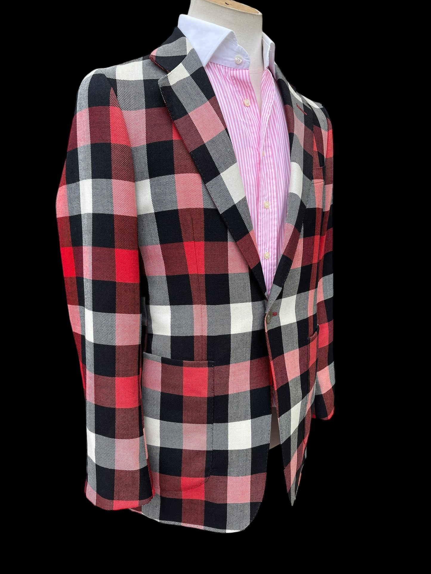 Bespoke Barrington & Ayre Sport Coat 40R Marling & Evans Check Wool RRP £795