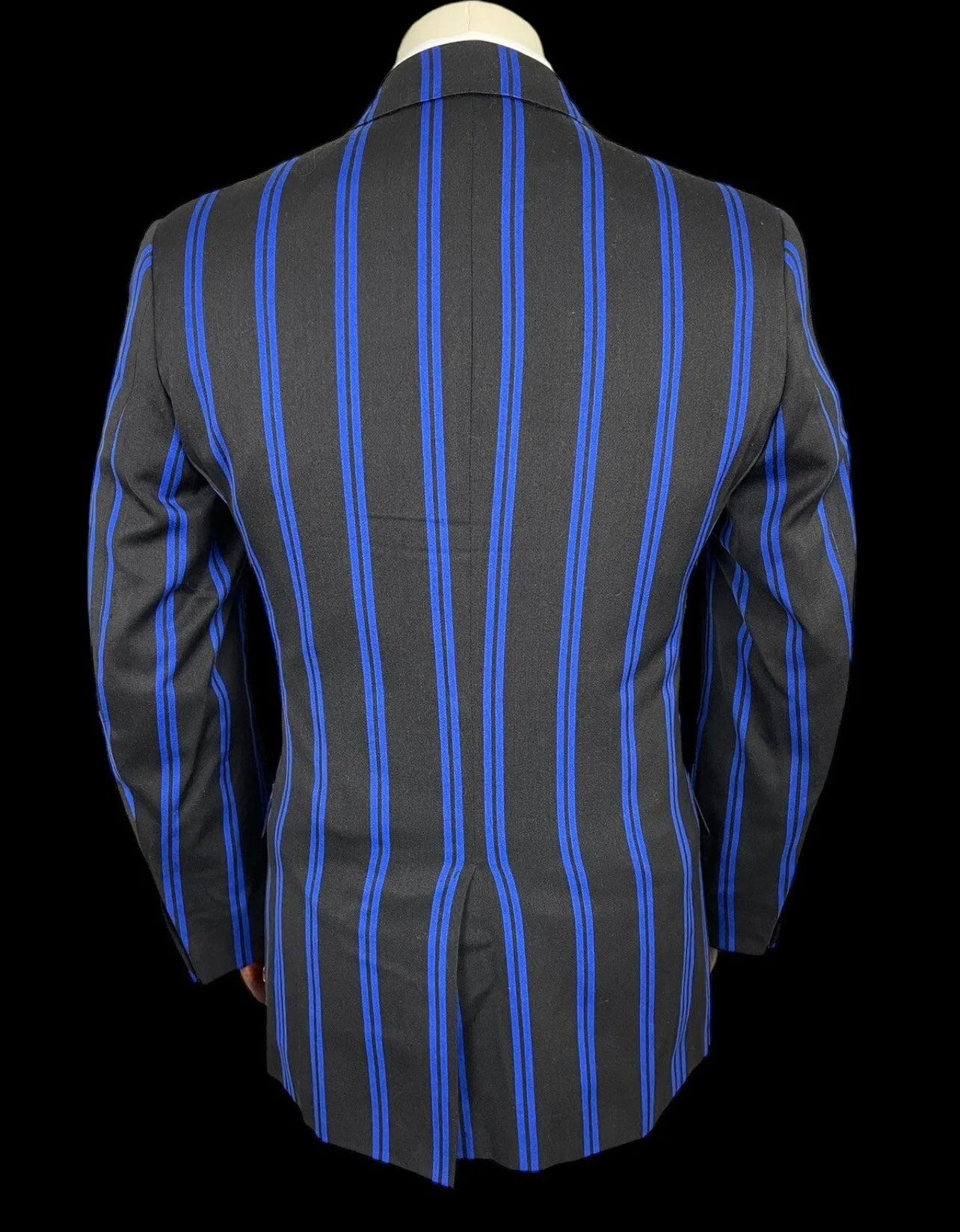 Dunhill Belgravia Boating Blazer 48R UK38R Wool Cotton Black Blue Wedding Cruise