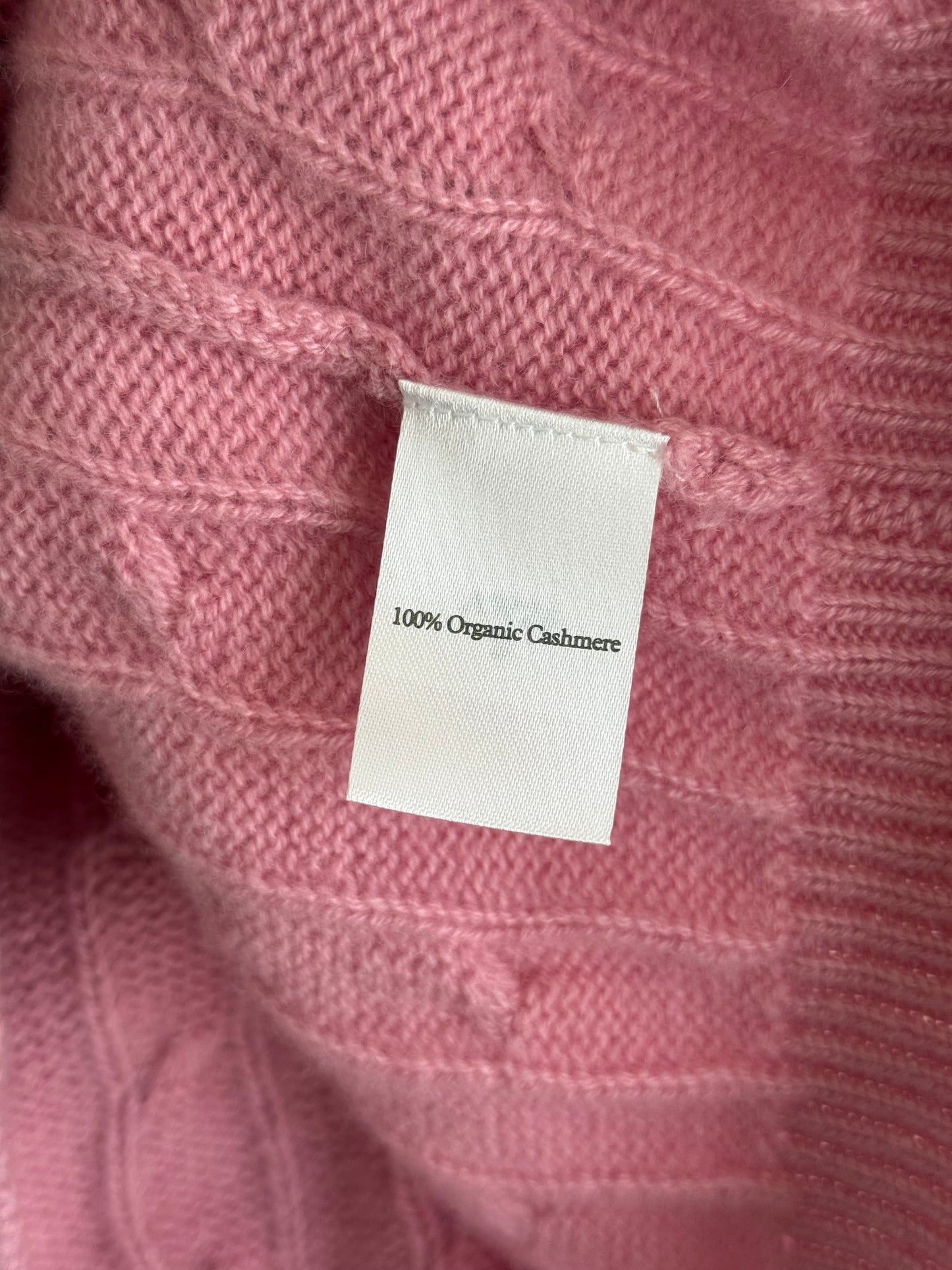 Men’s N. Peal Albemarle 1/4 Zip Cashmere Jumper Size Large Pink AW23 RRP £395