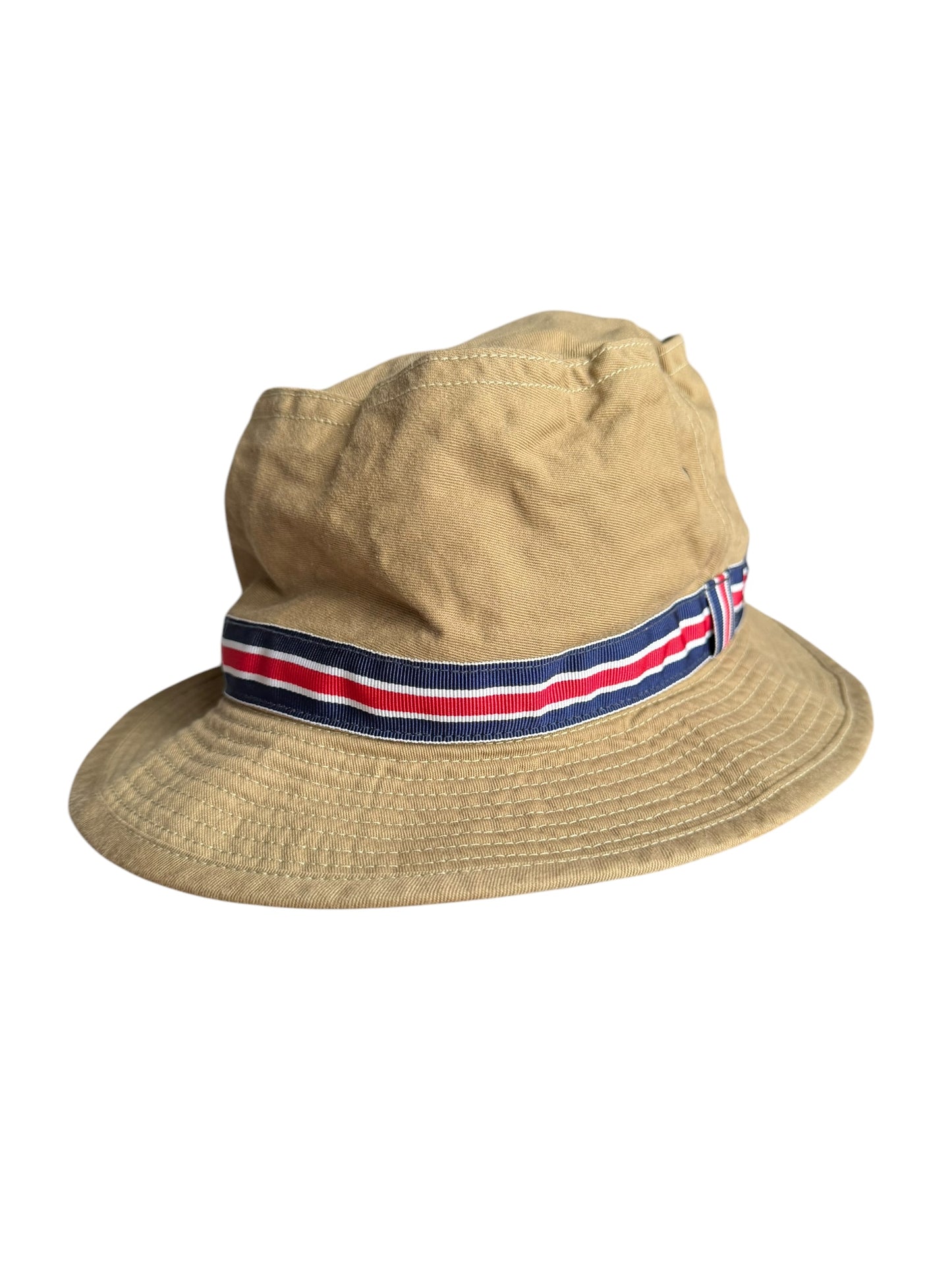Cableami Pork Pie Bucket Hat Boonie Beige Cotton Chino RRP £125 Made In Japan