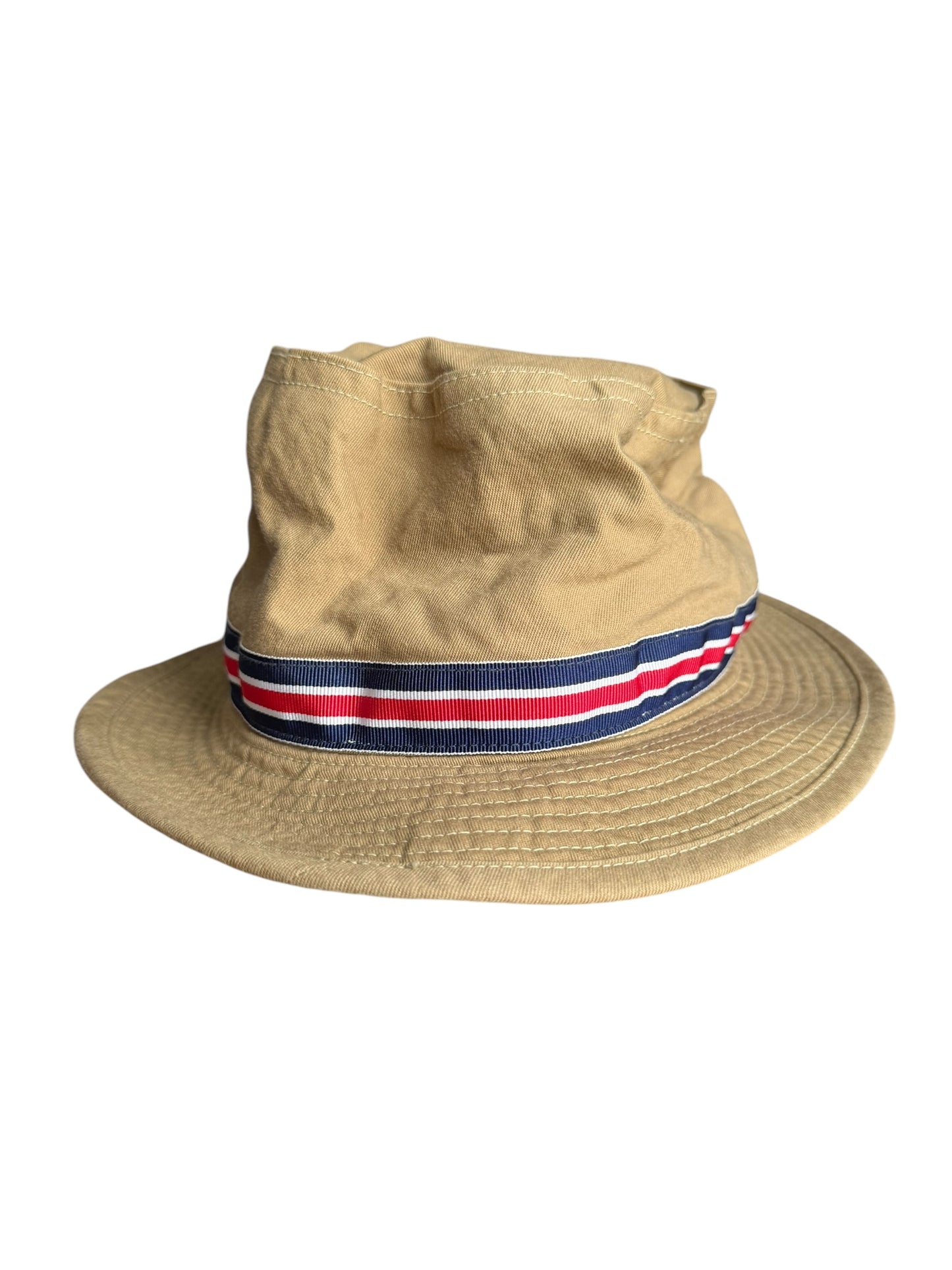 Cableami Pork Pie Bucket Hat Boonie Beige Cotton Chino RRP £125 Made In Japan