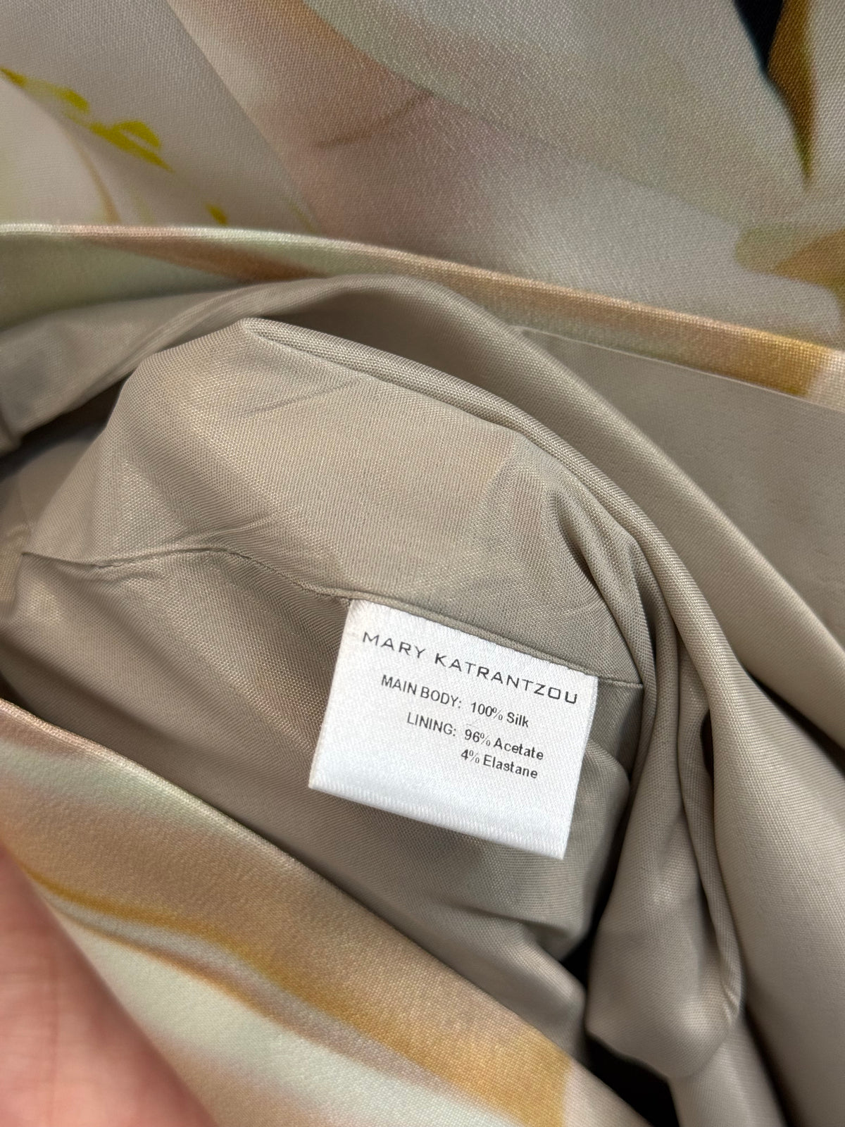 Mary Katrantzou Silk Dress UK14 SS 2011 Earthtone Collection RRP £1150
