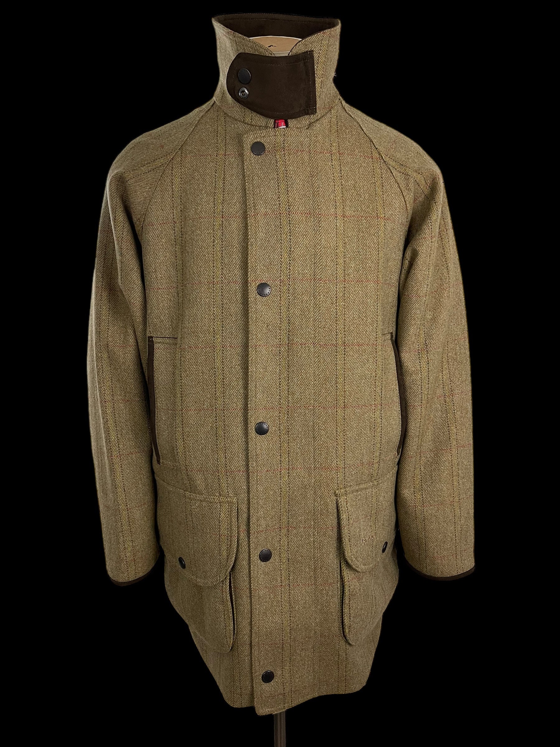 Barbour tweed field fashion coat