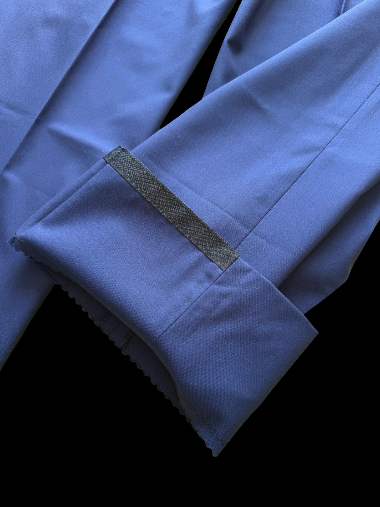 Corneliani Su Misura Royal Blue Suit 48R / W44R MTM Bespoke 15.75 Micron