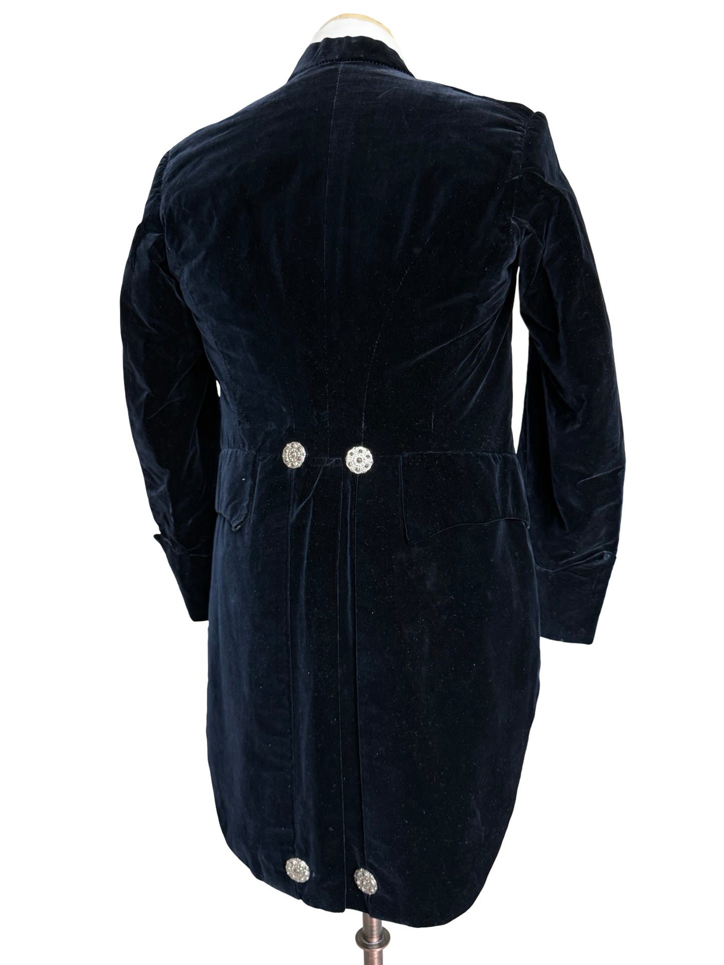 Bespoke Hill Brothers Edwardian Midnight Blue Velvet Court Suit 36” / W32”