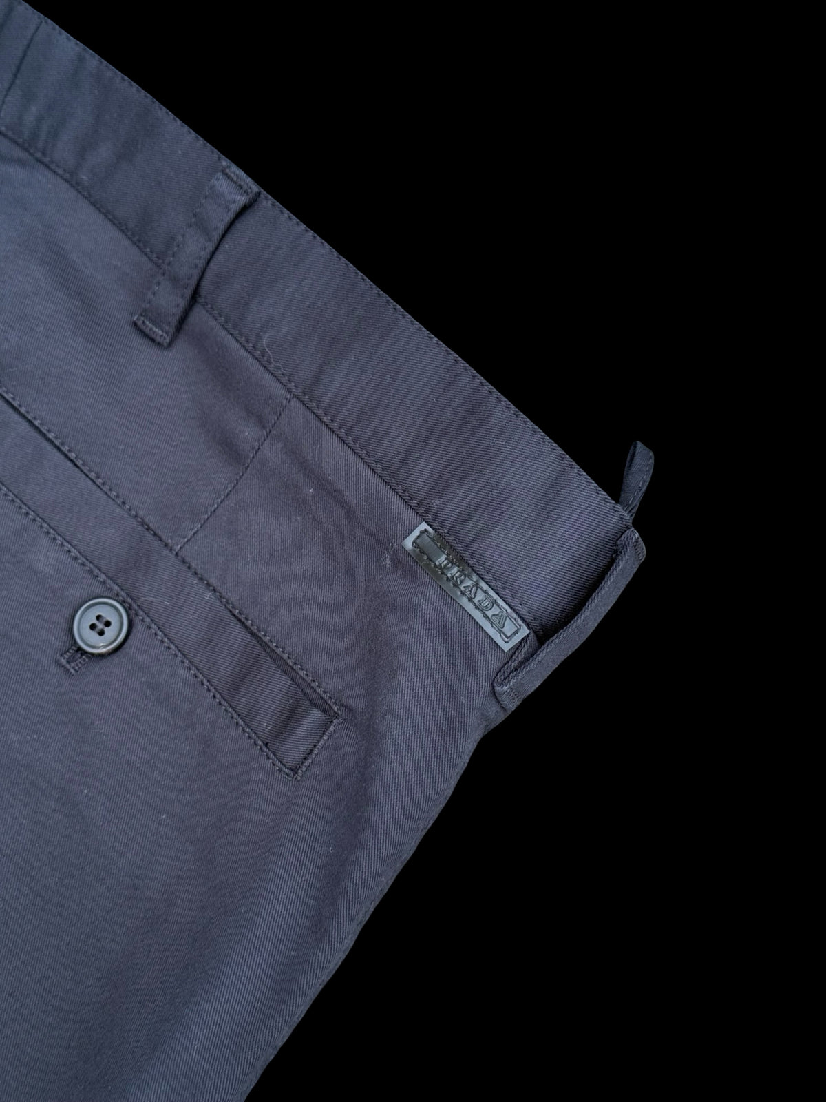 Men’s Prada Dark Navy Chino Trousers Size IT52 W36L