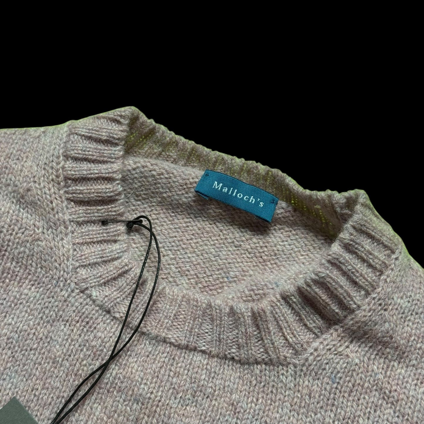 BNWT Malloch’s Wreay Shetland Wool Crew Neck Jumper Pink Haar RRP £205