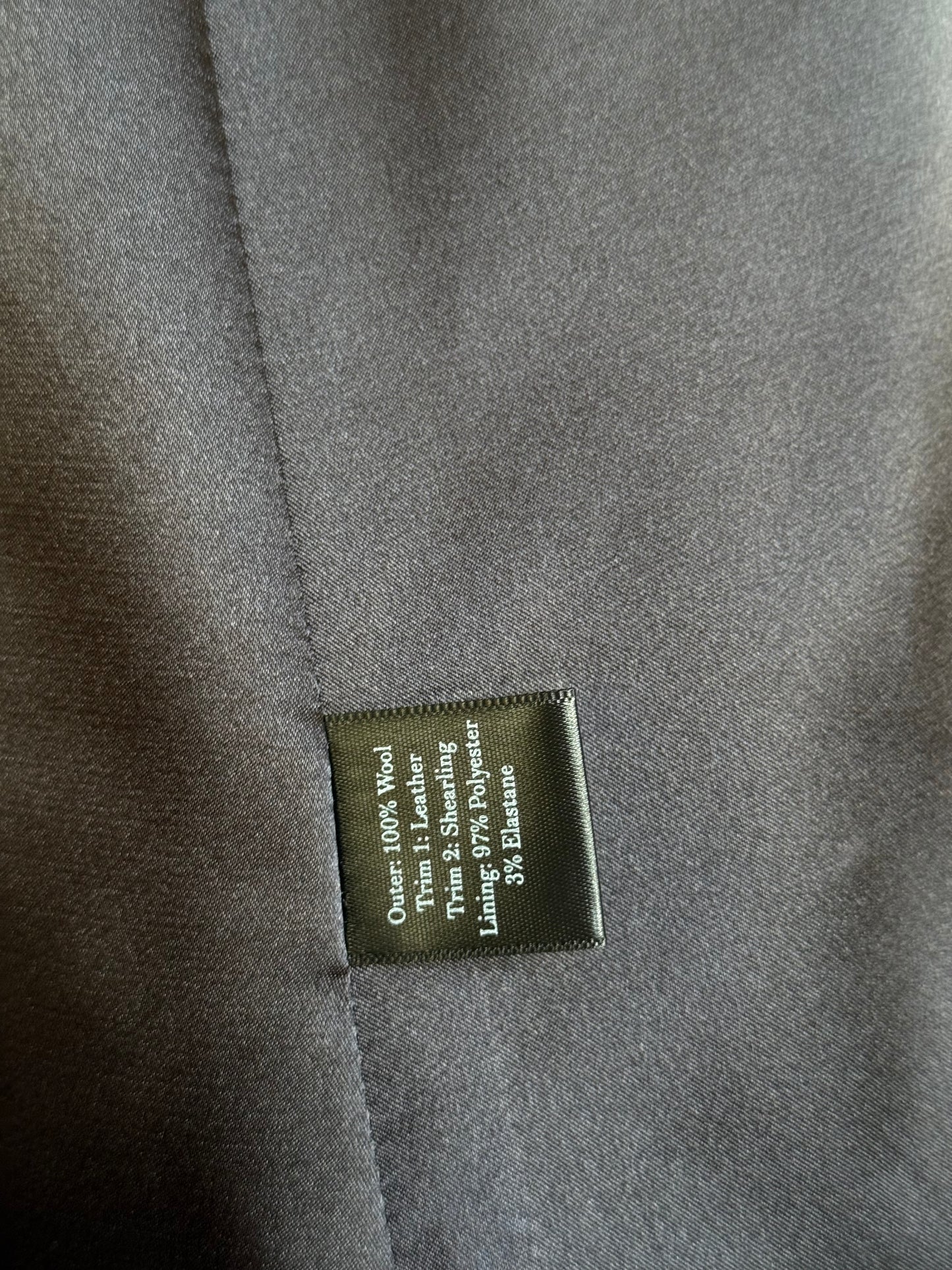 Holland & Cooper Highbury Cape Coat Medium Black Wool Twill RRP £679
