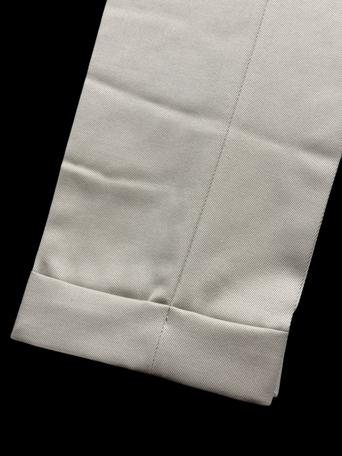 Men’s Natalino Stone Cavalry Wool Twill Pleat Front Trousers W32S RRP £205
