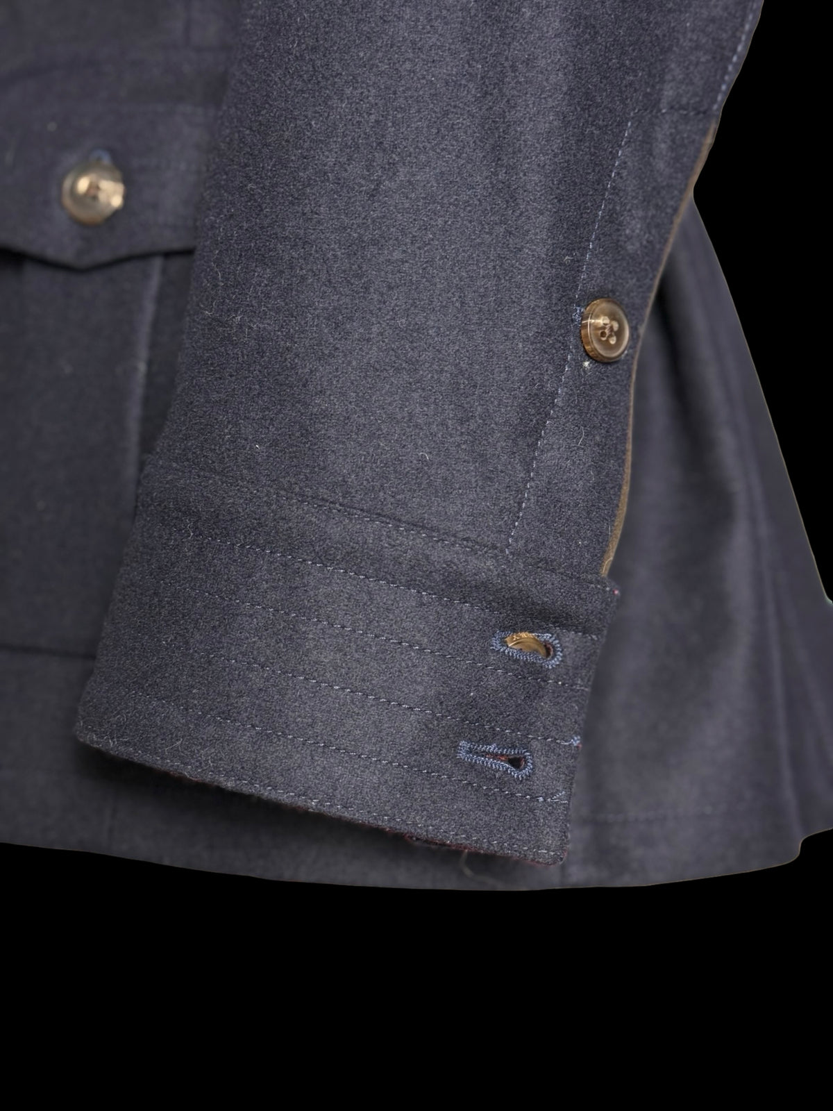 Women’s Purdey Loden Wool Safari Field Jacket Size 14 Navy Belted V.G.C