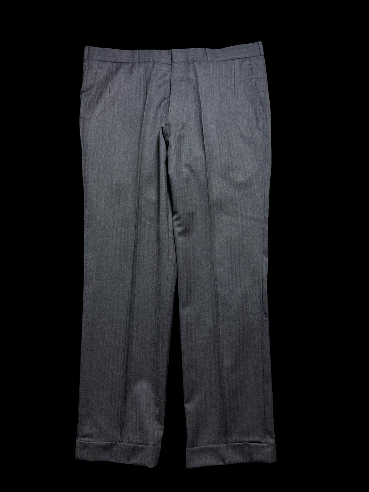 Bespoke Hayward Mid Grey Herringbone Suit 44R / W38R Savile Row 3 Btn
