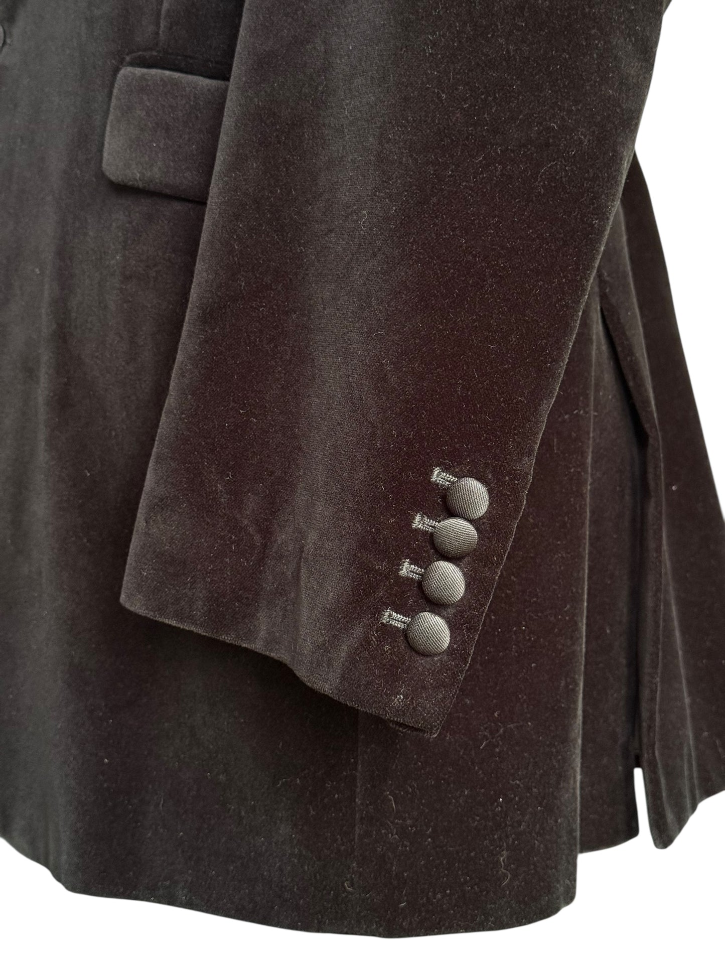Favourbrook of Jermyn Street Black Velvet Dinner Jacket 46” Made In England