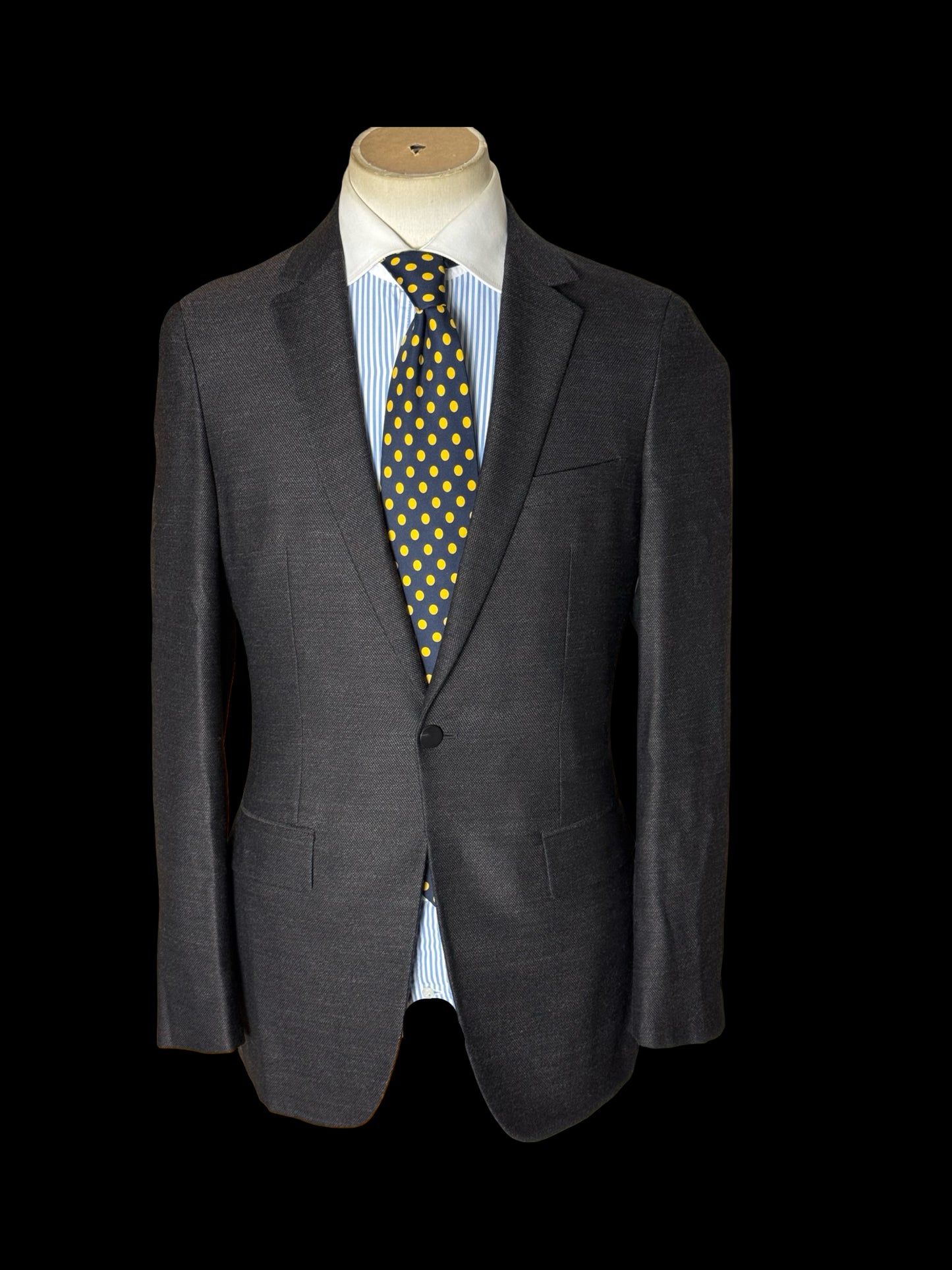 Kilgour Savile Row Brown Hopsack Wool Sport Coat Blazer 36”
