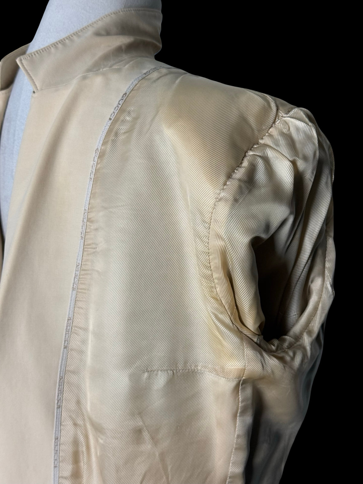 Vintage Women’s Gucci Tom Ford Era Cream Safari Jacket Belted IT46 UK14 Rare