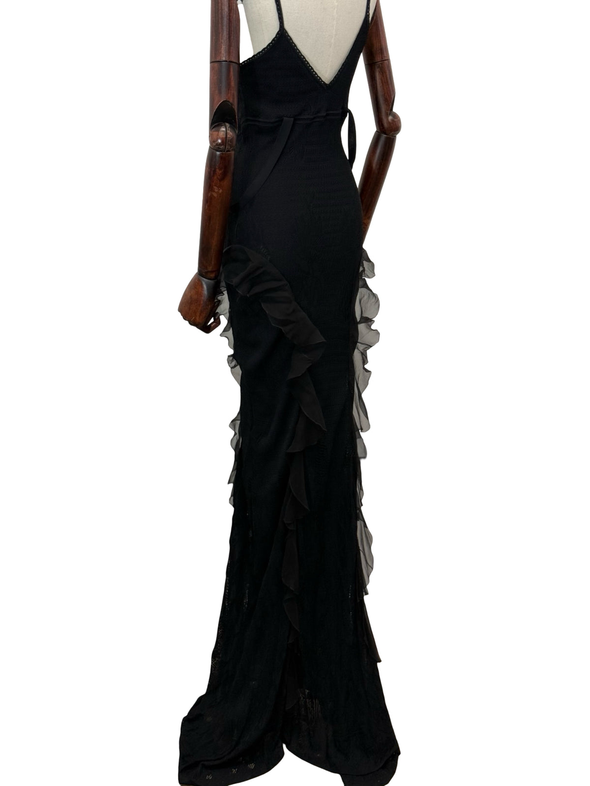Christian Dior John Galliano 2003 ‘Tough Chic’ Evening Dress UK14 F42 US10